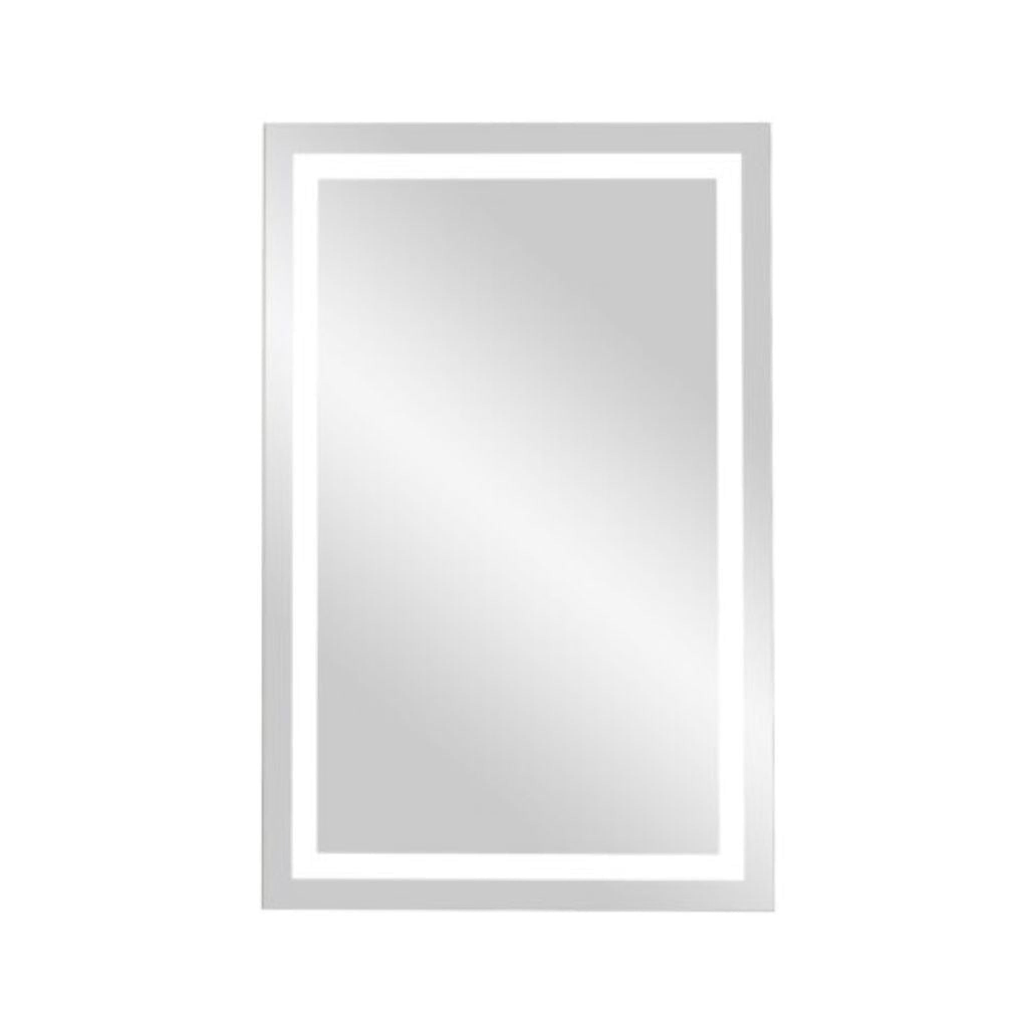 Aptations, Aptations Sergeña Classic 24″ x 36″ Wall-Mounted Rectangular Hardwired Dimmable LED Back-Lit Vanity Mirror