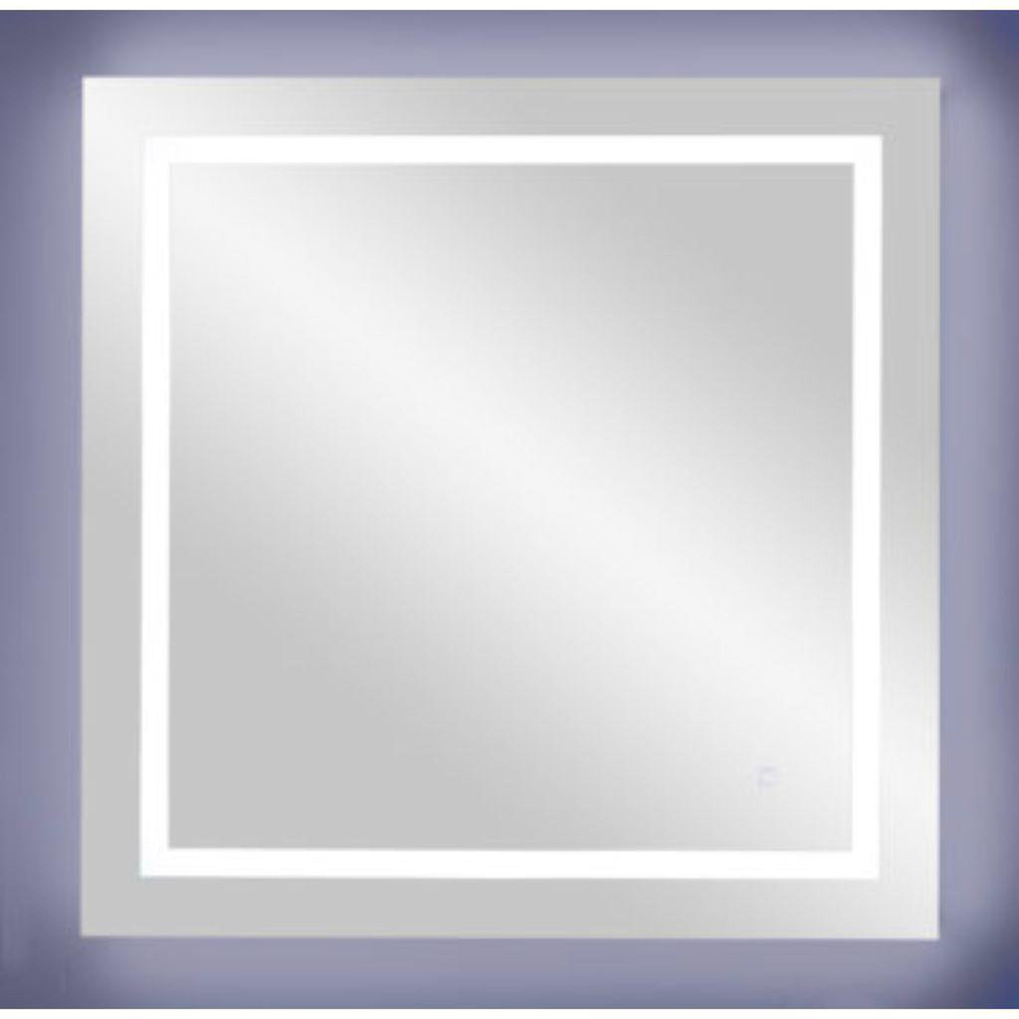 Aptations, Aptations Sergeña Cuadro 36″ x 36″ Wall-Mounted Square LED Cool White Back-Lit Vanity Mirror