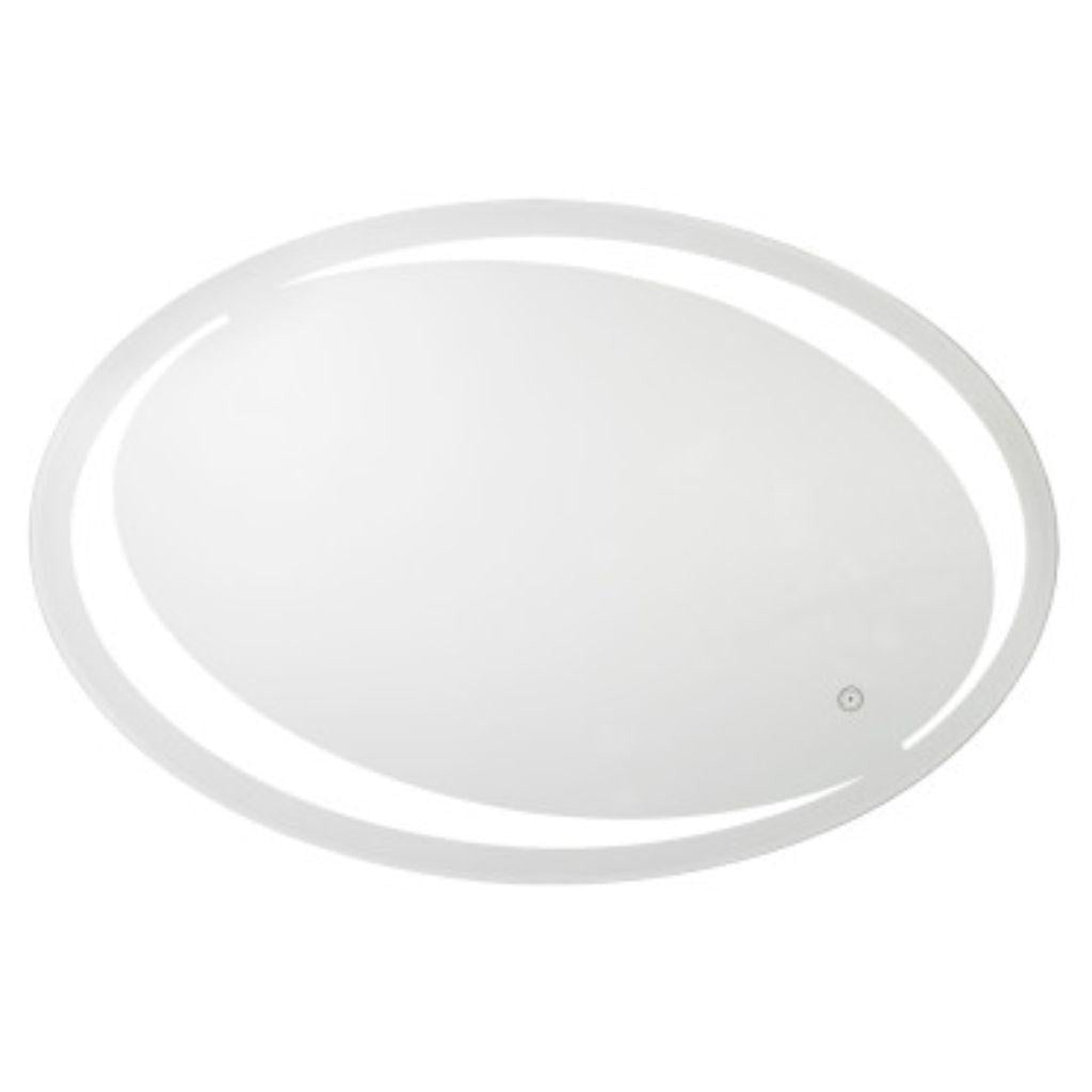 Aptations, Aptations Sergeña Sol 23" x 35" Wall-Mounted Oval Hardwired LED Back-Lit Vanity Mirror With Tunable 2,700K Warm White to 5,800K Cool white Light Color