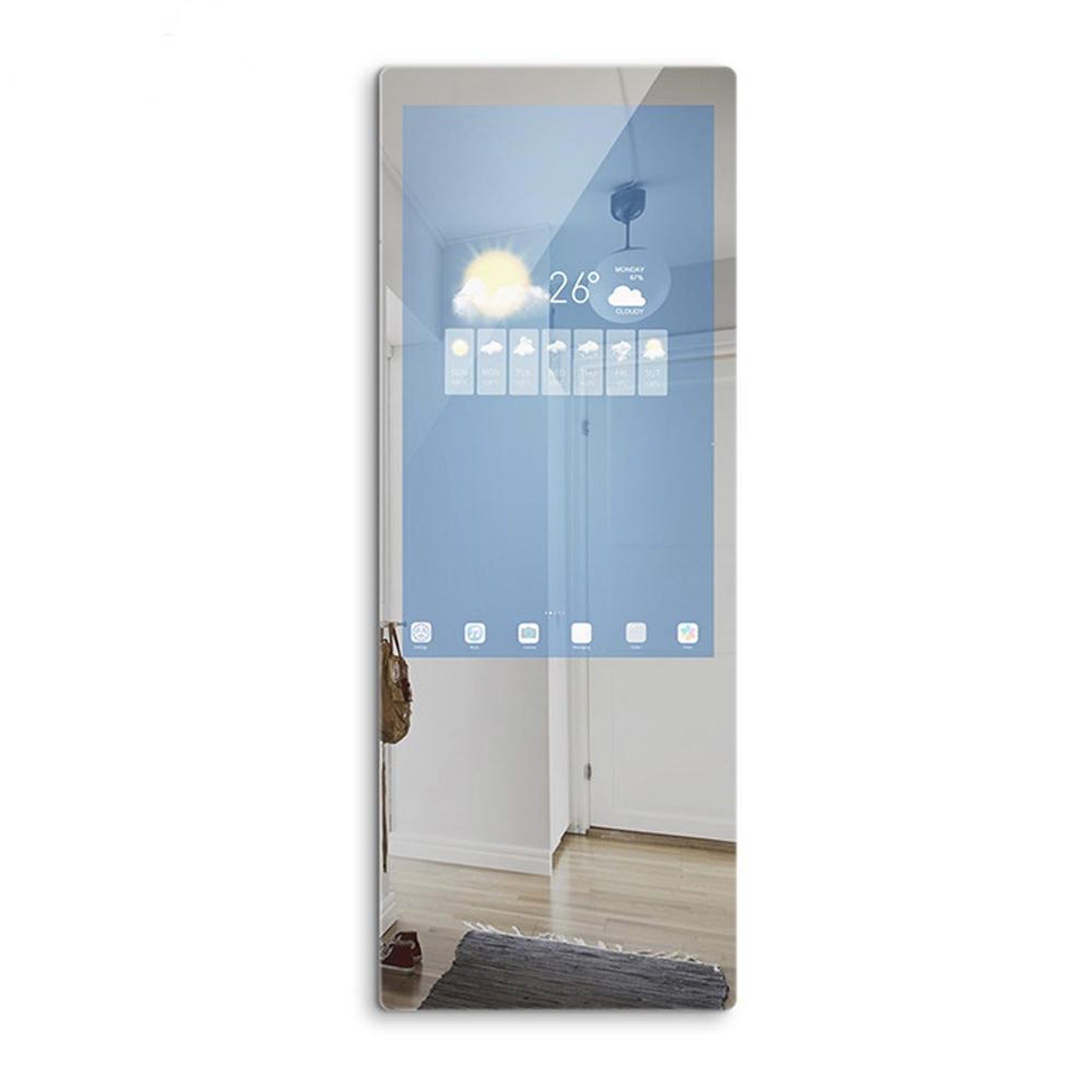 Aquadom, Aquadom Energy 18" X 48" Smart Fitness Mirror