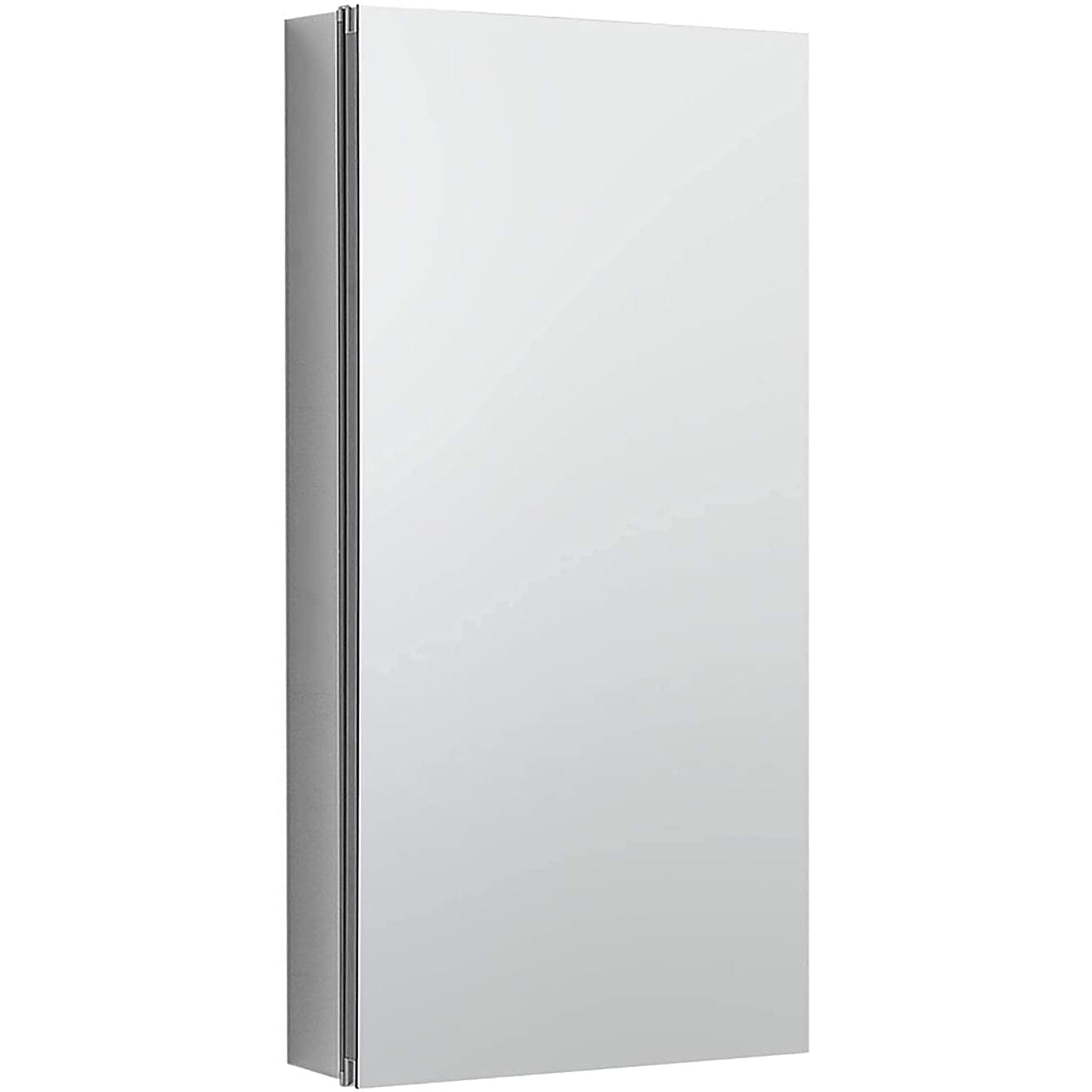 Aquadom, Aquadom Royale 15" x 30" Rectangle Recessed or Surface Mount Single Door Bathroom Medicine Cabinet