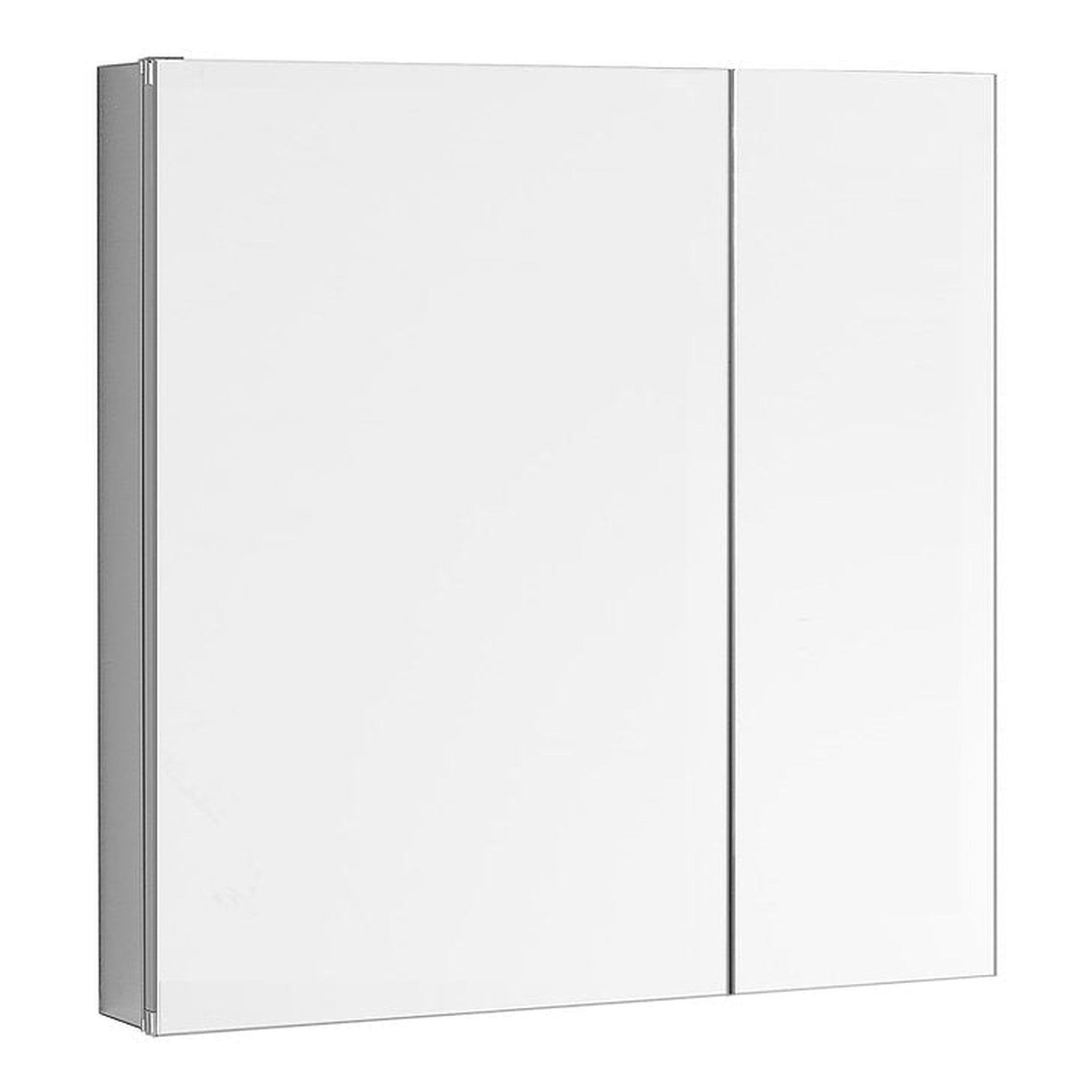 Aquadom, Aquadom Royale 30" x 30" Square Recessed or Surface Mount Bi-View Door Bathroom Medicine Cabinet