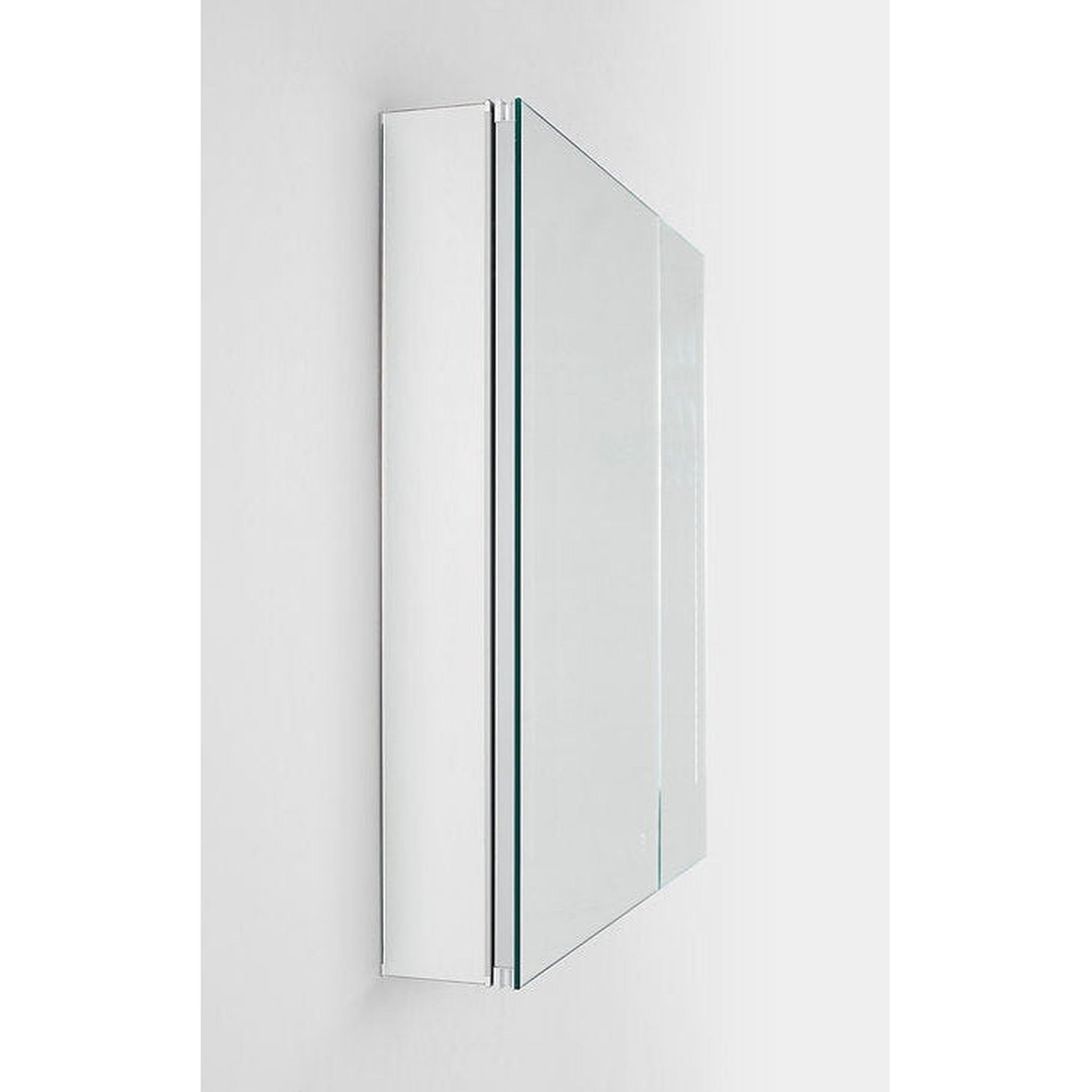 Aquadom, Aquadom Royale 30" x 30" Square Recessed or Surface Mount Bi-View Door Bathroom Medicine Cabinet