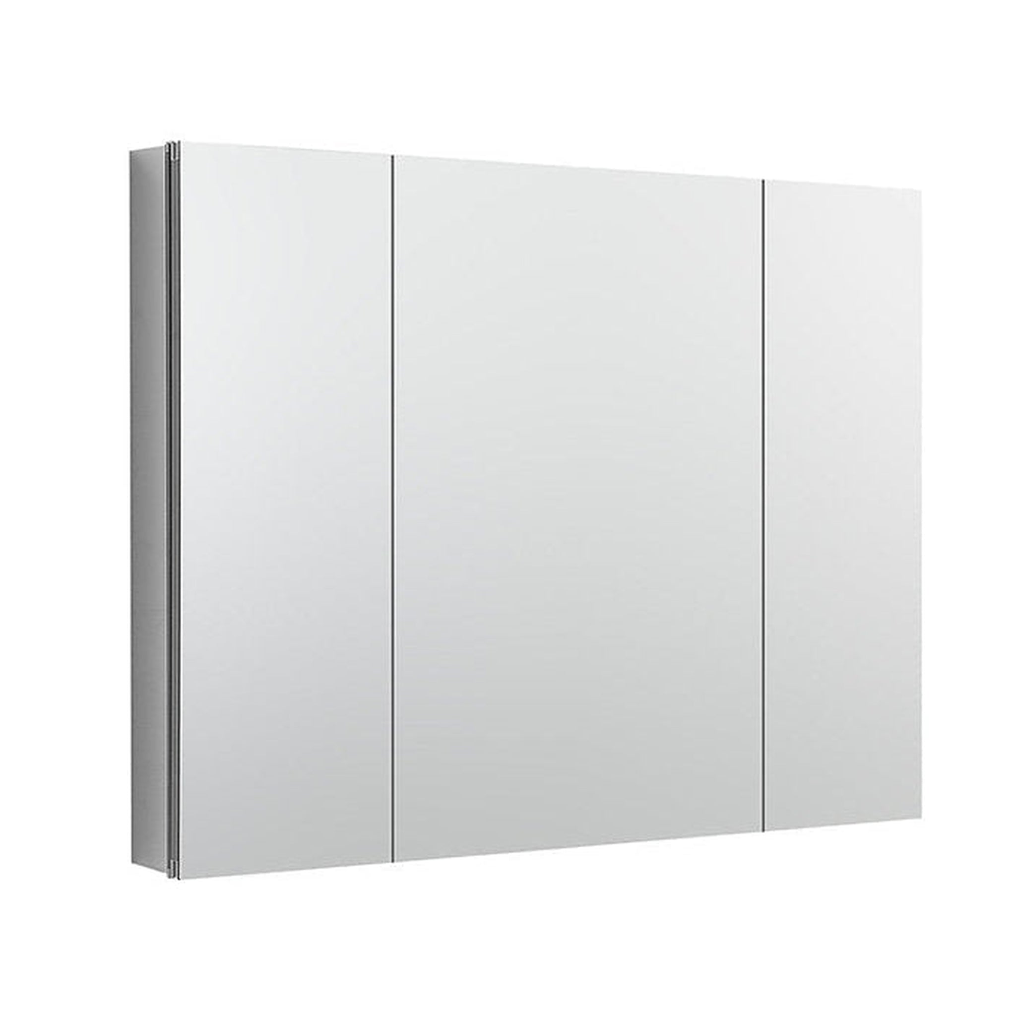 Aquadom, Aquadom Royale 40" x 30" Rectangle Recessed or Surface Mount Tri-View Bathroom Medicine Cabinet