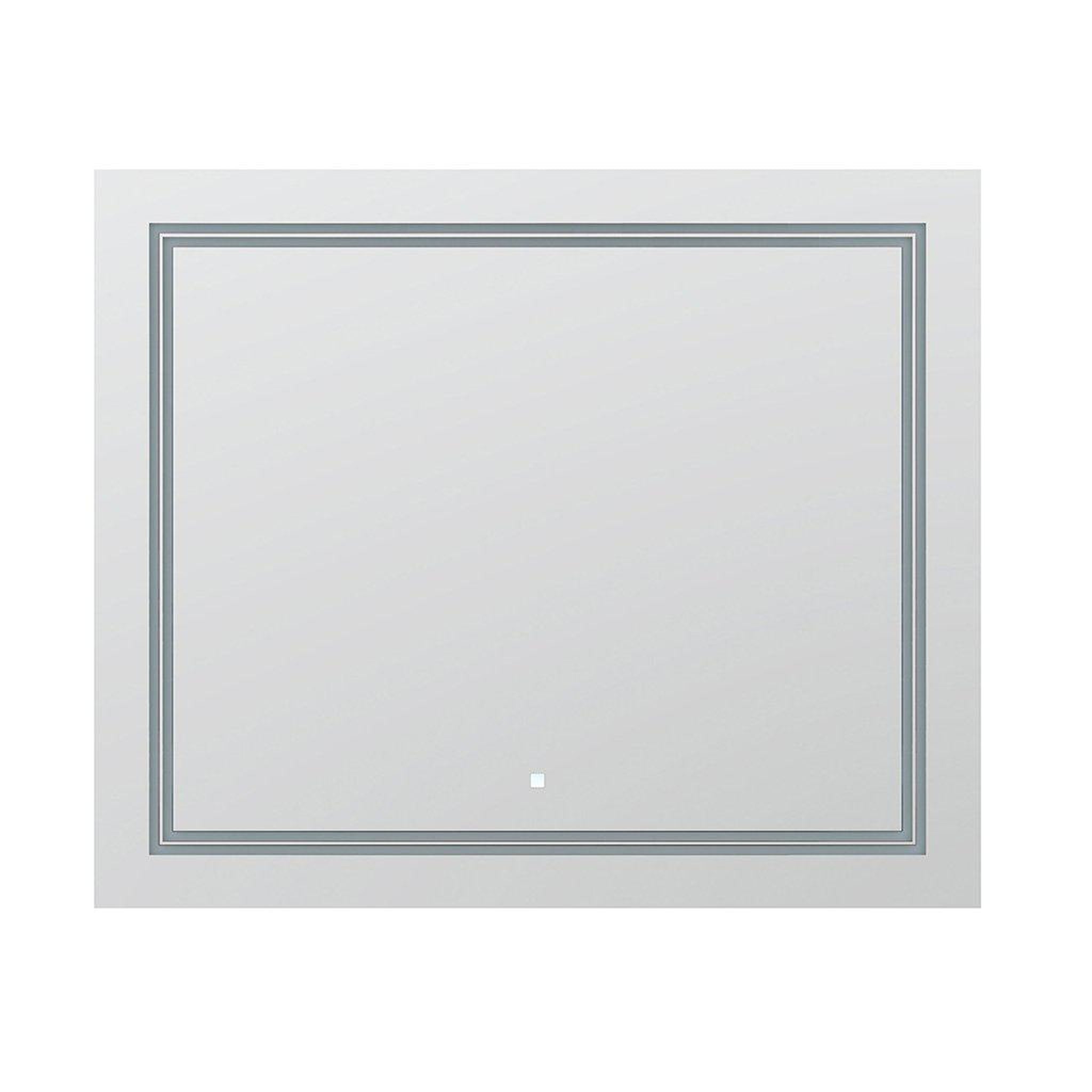 Aquadom, Aquadom SOHO 36" X 30" Rectangle Ultra-Slim Frame LED Lighted Bathroom Mirror With Defogger