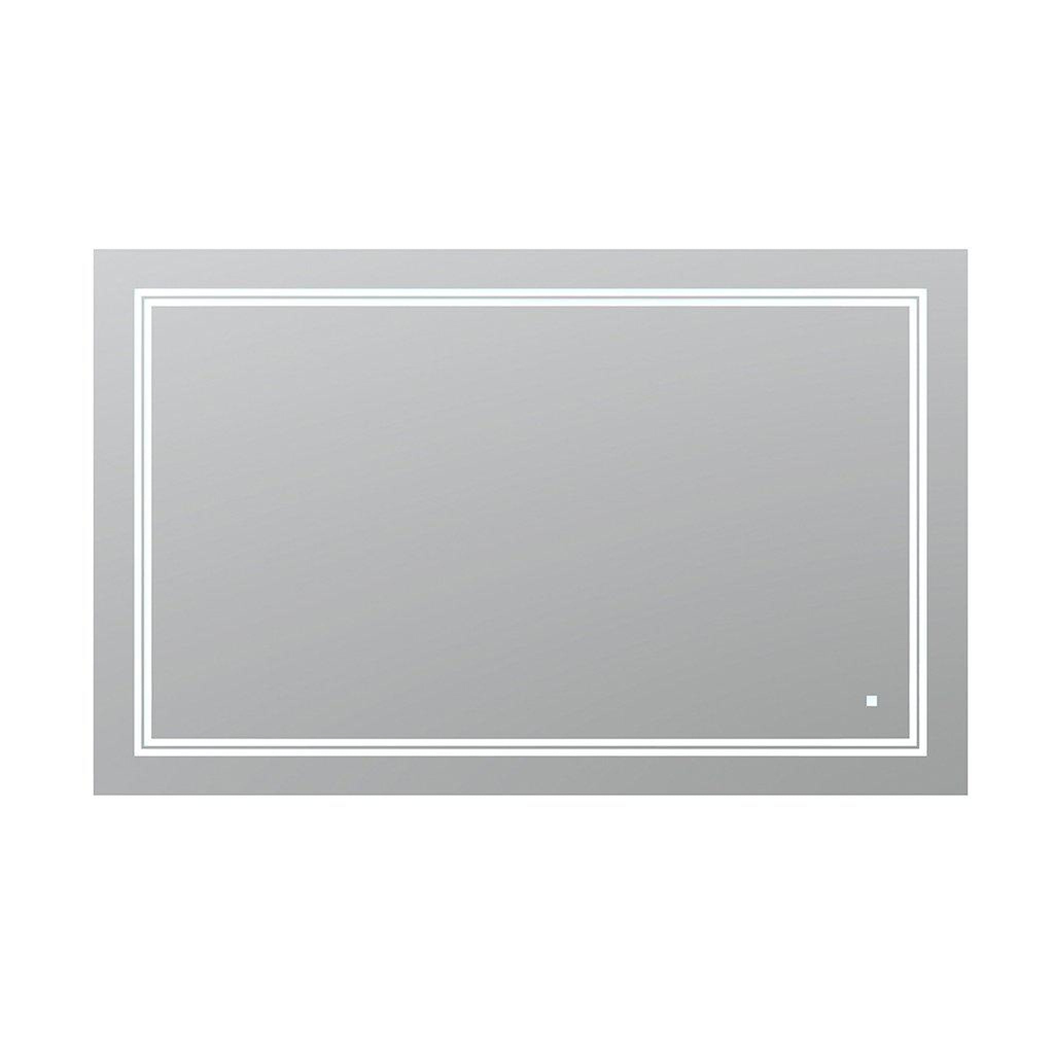 Aquadom, Aquadom SOHO 48" X 30" Rectangular Ultra-Slim Frame LED Lighted Bathroom Mirror With Defogger