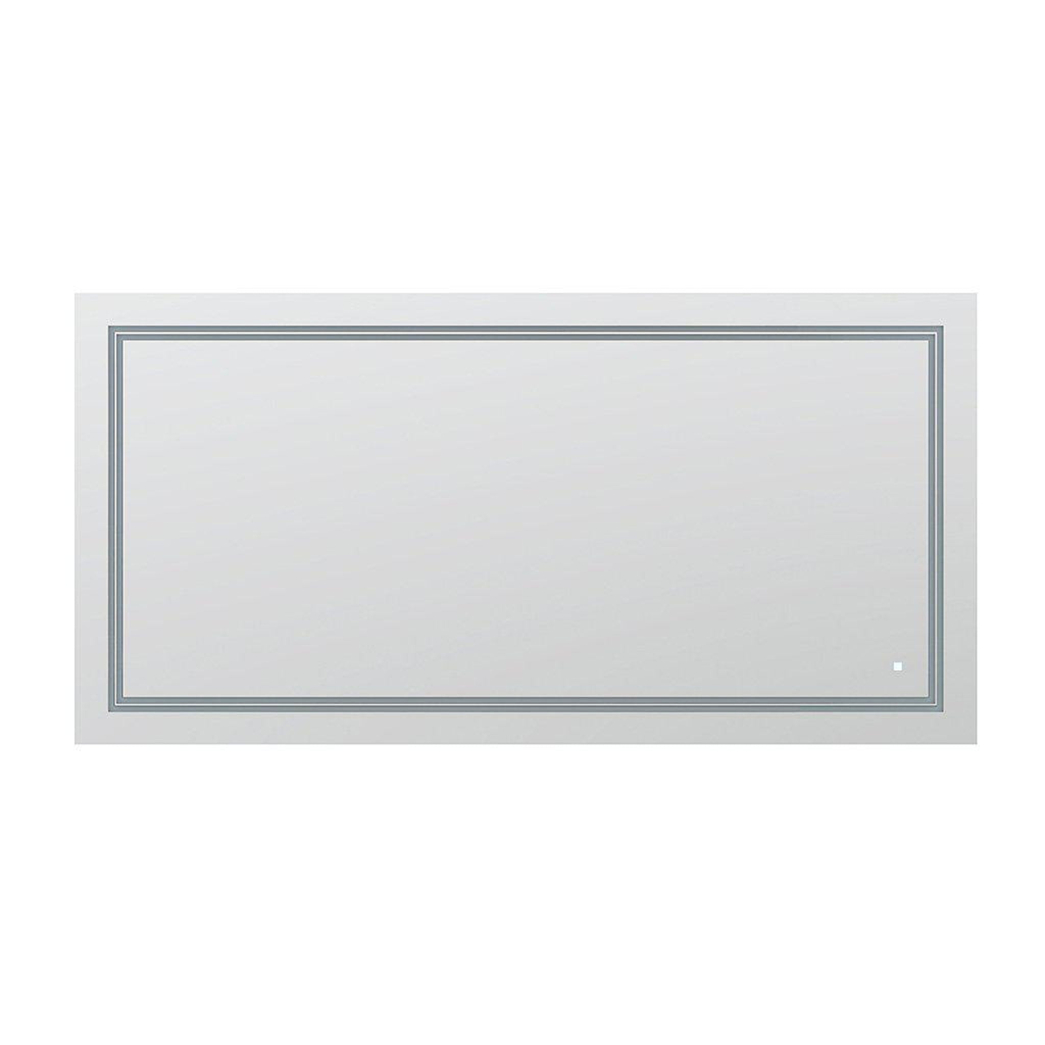 Aquadom, Aquadom SOHO 60" X 30" Rectangular Ultra-Slim Frame LED Lighted Bathroom Mirror With Defogger