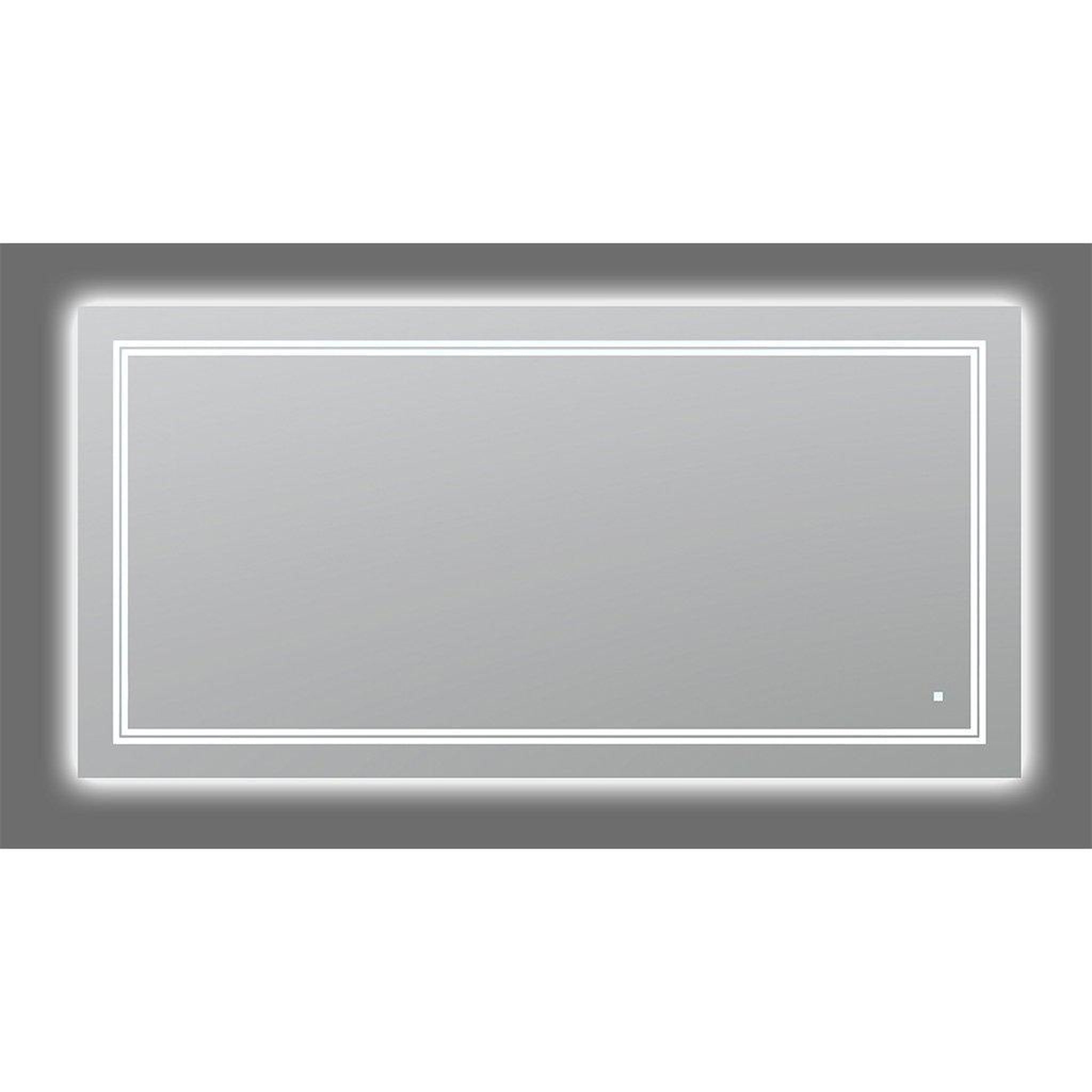 Aquadom, Aquadom SOHO 60" X 30" Rectangular Ultra-Slim Frame LED Lighted Bathroom Mirror With Defogger