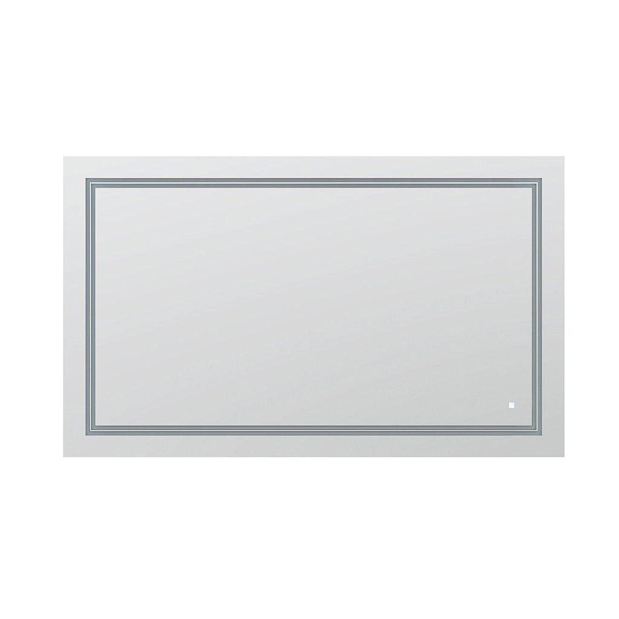 Aquadom, Aquadom SOHO 60" X 36" Rectangular Ultra-Slim Frame LED Lighted Bathroom Mirror With Defogger