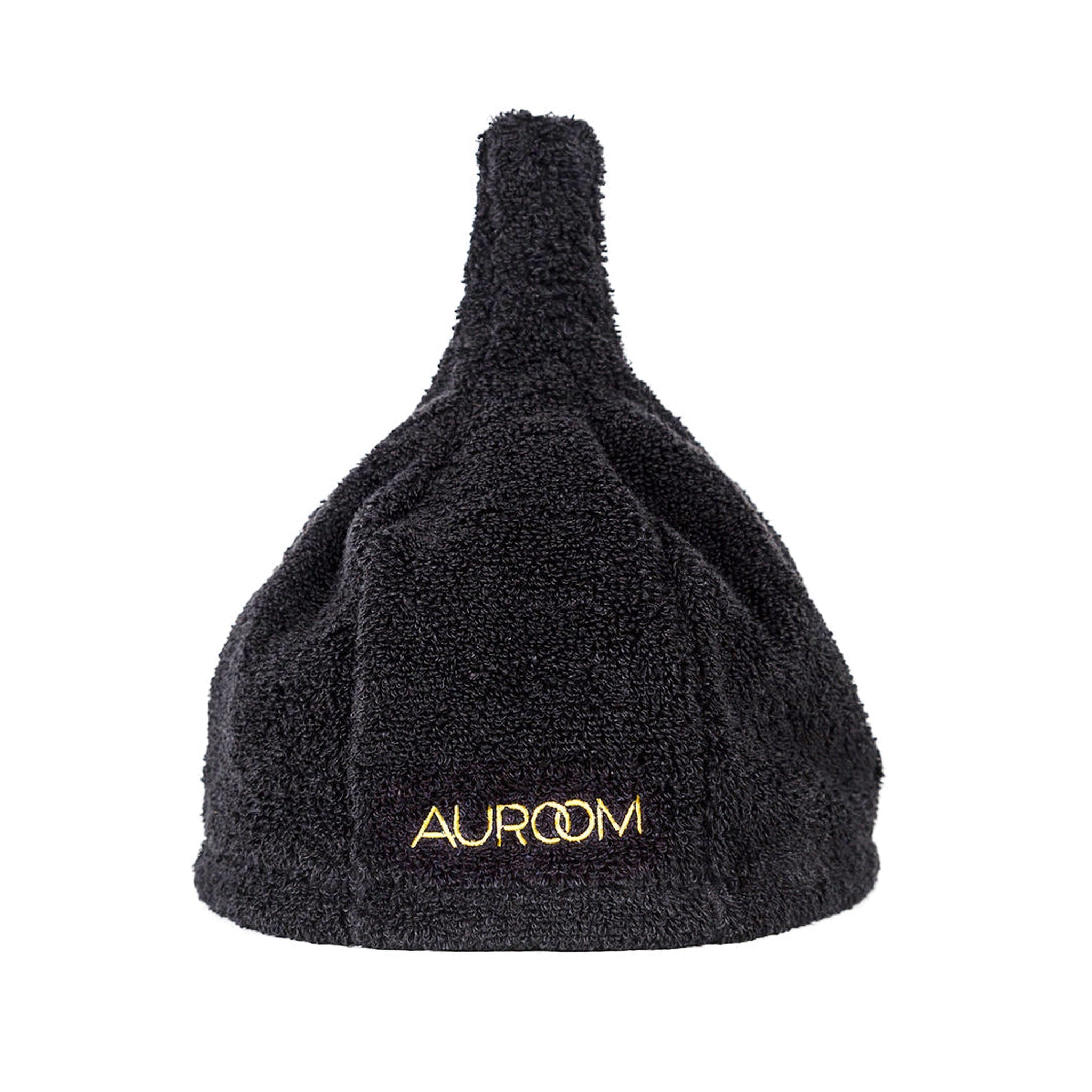 Auroom, Auroom Sauna Accessory Black Natural Linen & Cotton Blend Sauna Hat Pipe