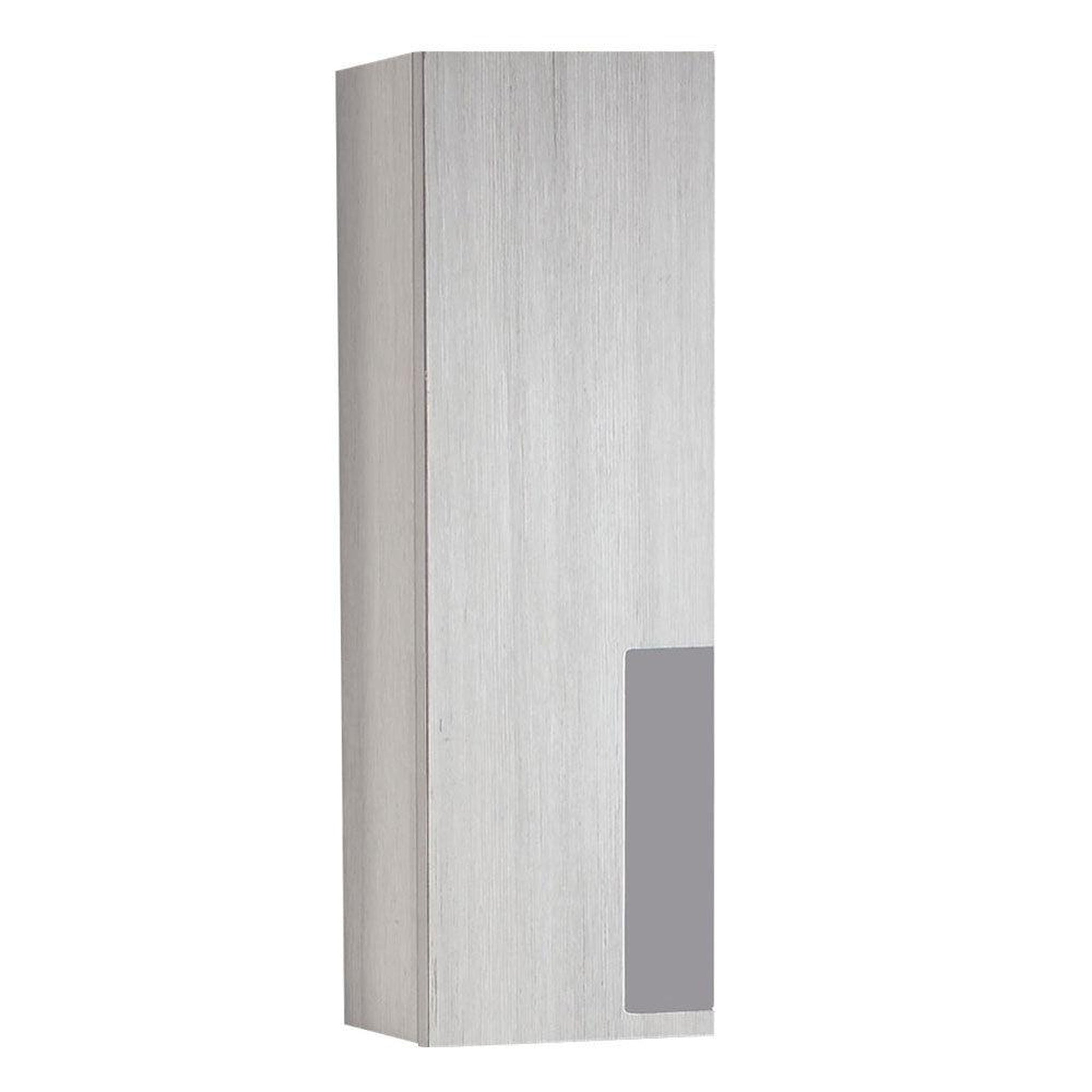 Bellaterra Home, Bellaterra Home 10" Gray Pine Wall-Mounted Left Opening Side Cabinet