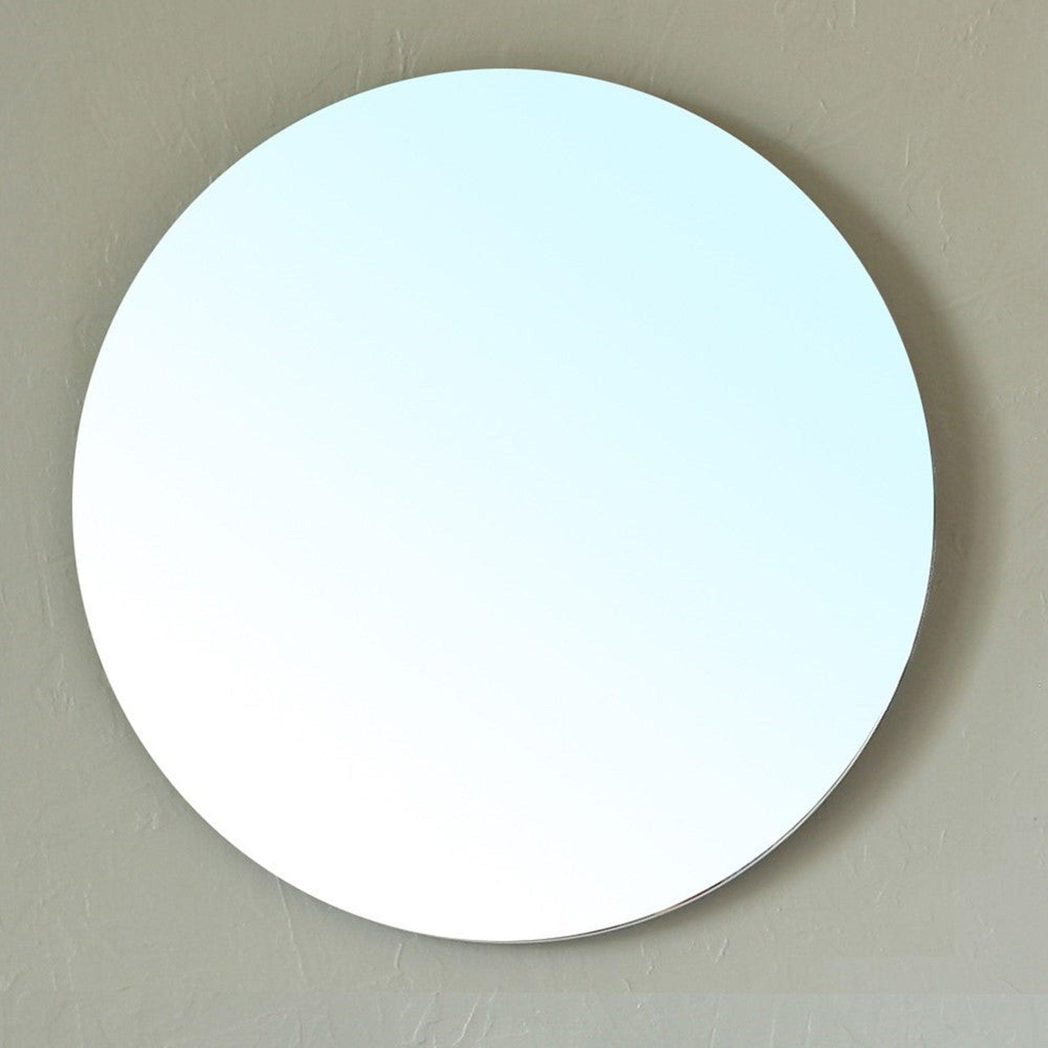 Bellaterra Home, Bellaterra Home 203116-MIRROR 22" Round Wall-Mounted Frameless Mirror