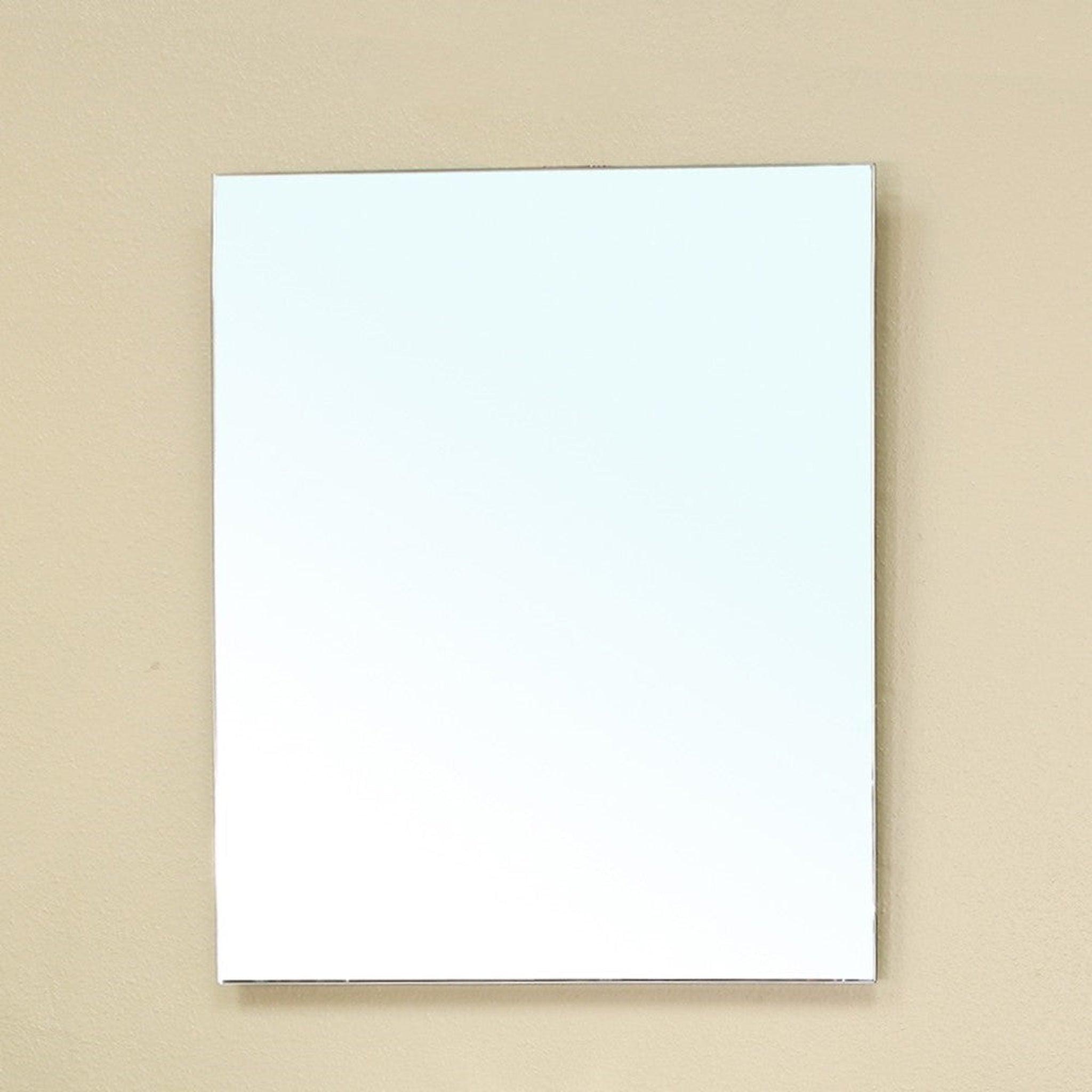 Bellaterra Home, Bellaterra Home 29" x 24" Rectangle Wall-Mounted Frameless Mirror