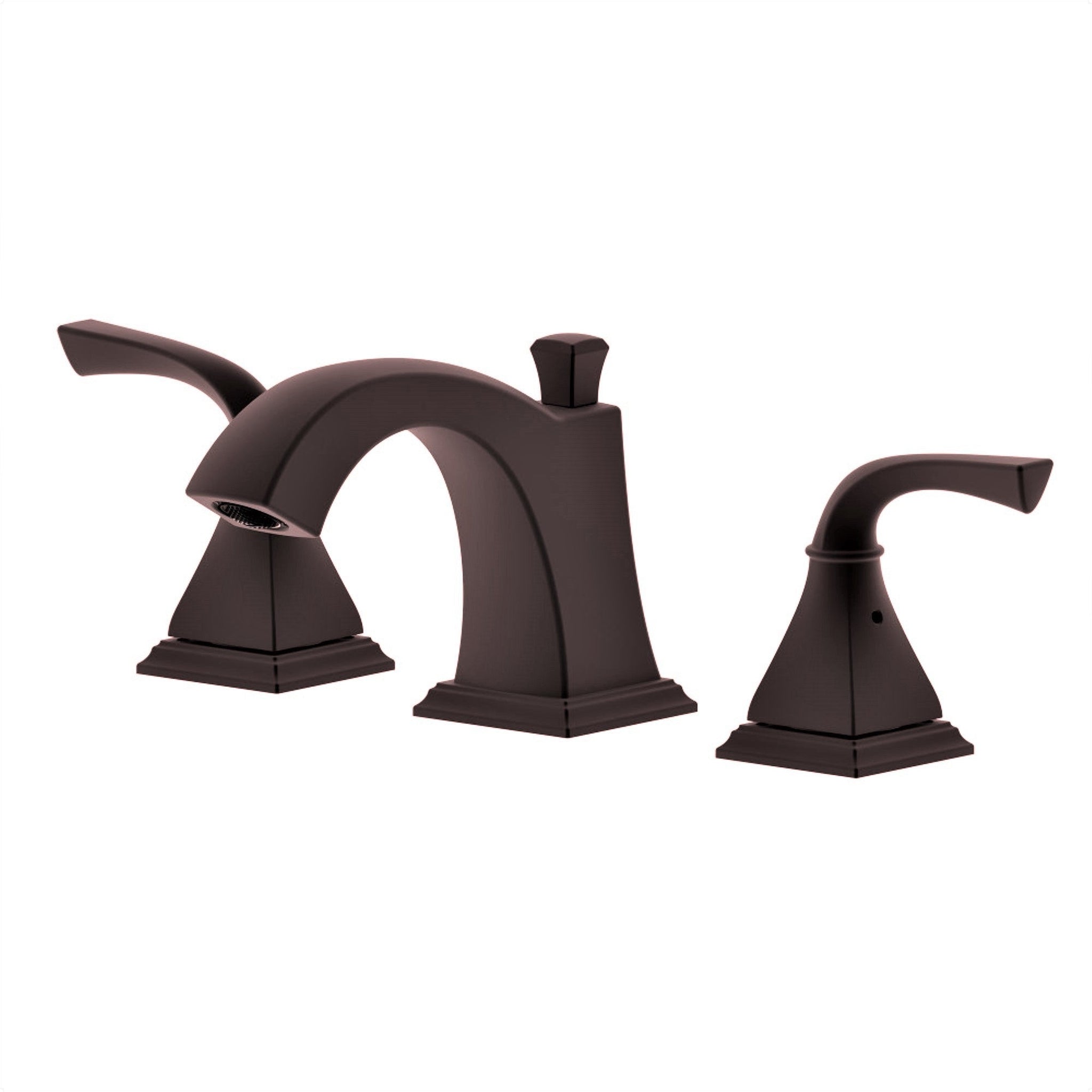 Bellaterra Home, Bellaterra Home Kaden 4" Double-Handle Widespread Oil Rubbed Bronze Bathroom Sink Faucet With Drain Assembly