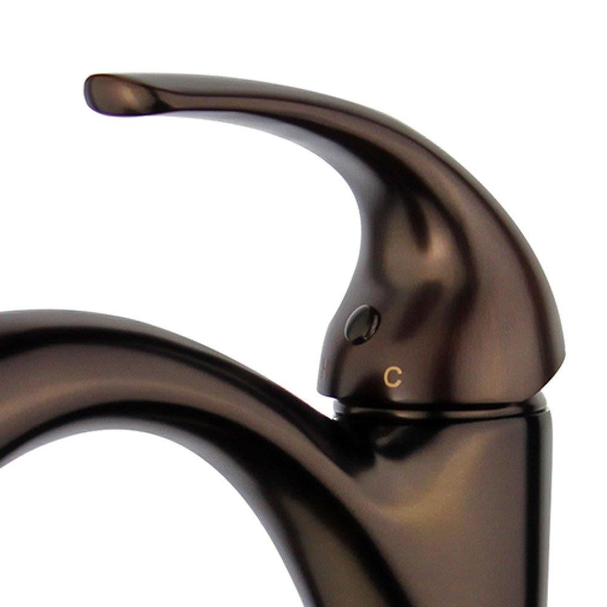 Bellaterra Home, Bellaterra Home Seville 8" Single-Hole and Single Handle Oil Rubbed Bronze Bathroom Faucet