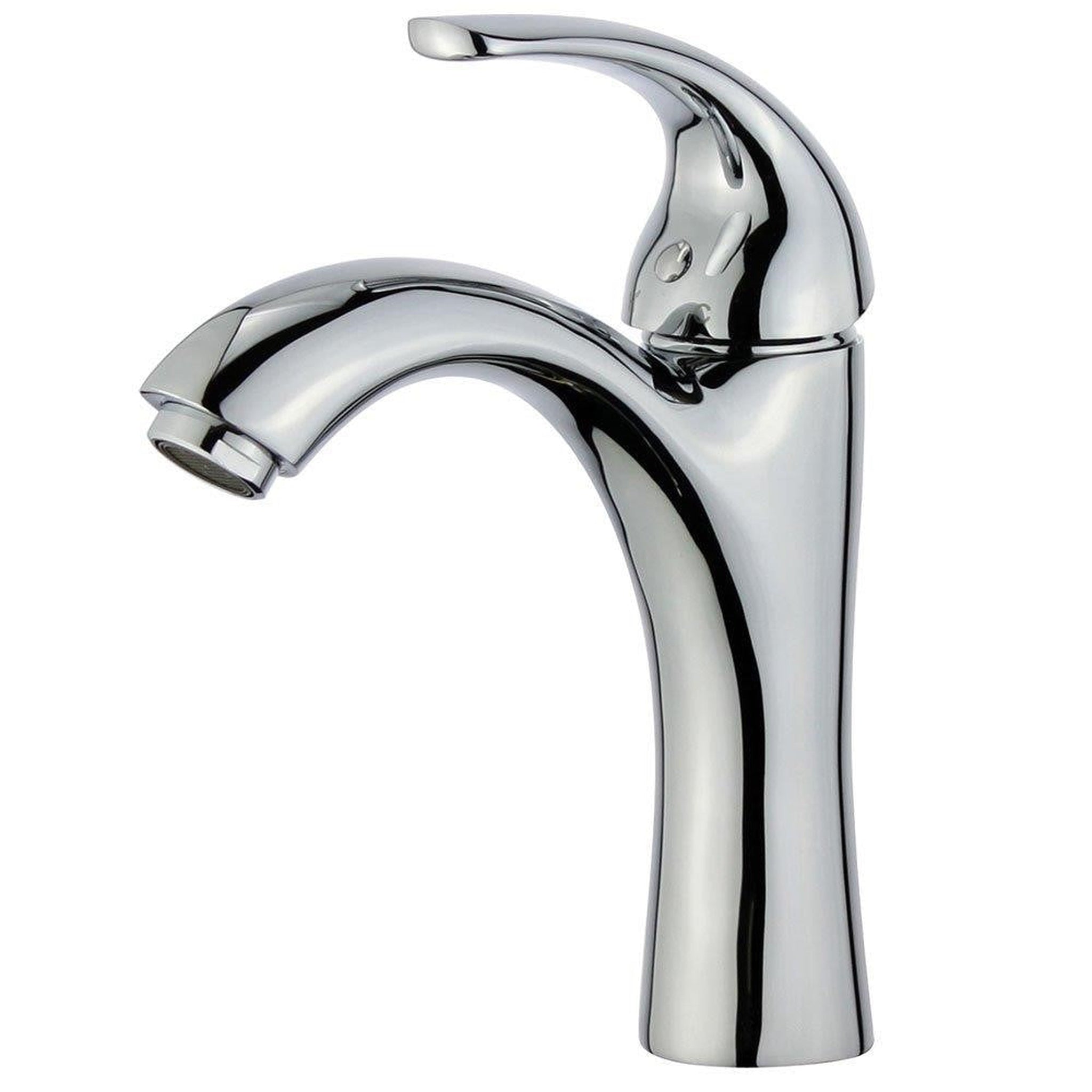 Bellaterra Home, Bellaterra Home Seville 8" Single-Hole and Single Handle Polished Chrome Bathroom Faucet With Overflow Drain