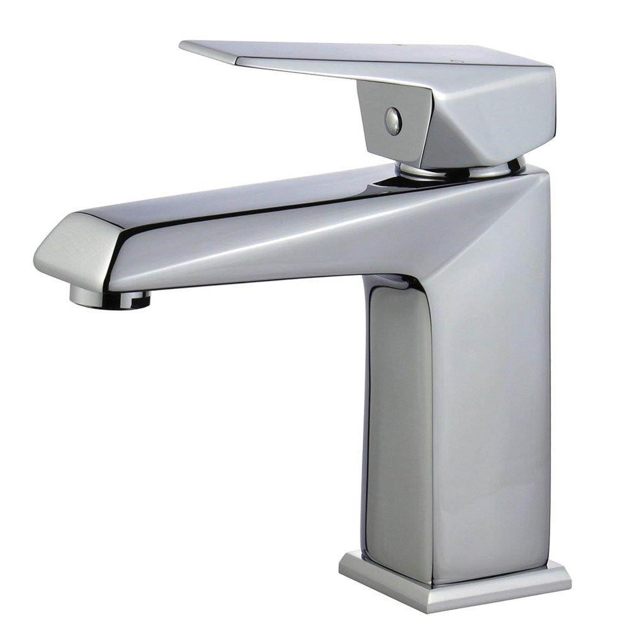 Bellaterra Home, Bellaterra Home Valencia 7" Single-Hole and Single Handle Polished Chrome Bathroom Faucet With Overflow Drain