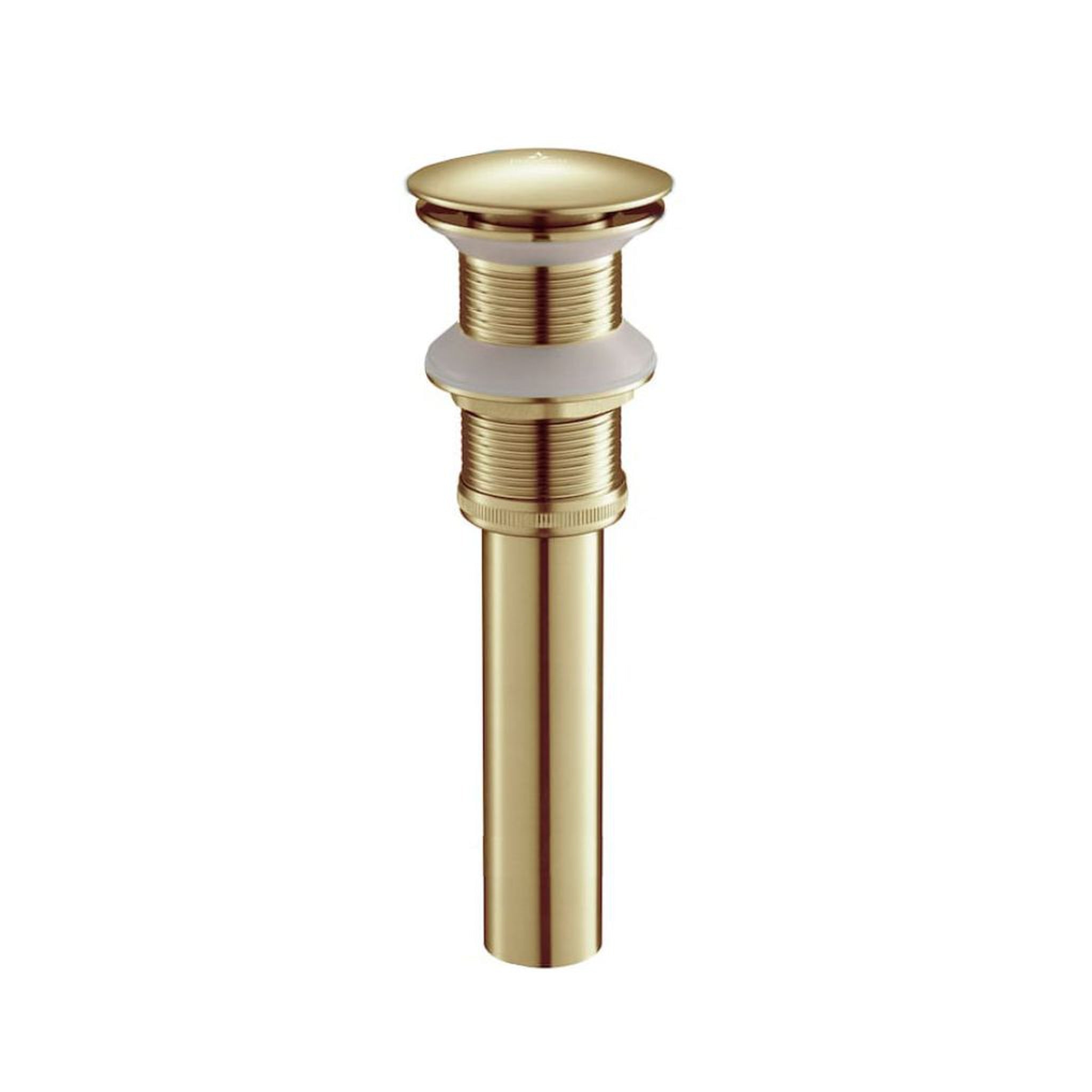 Blossom, Blossom 1.25" Brushed Gold Brass Pop-Up Sink Drain Without Overflow