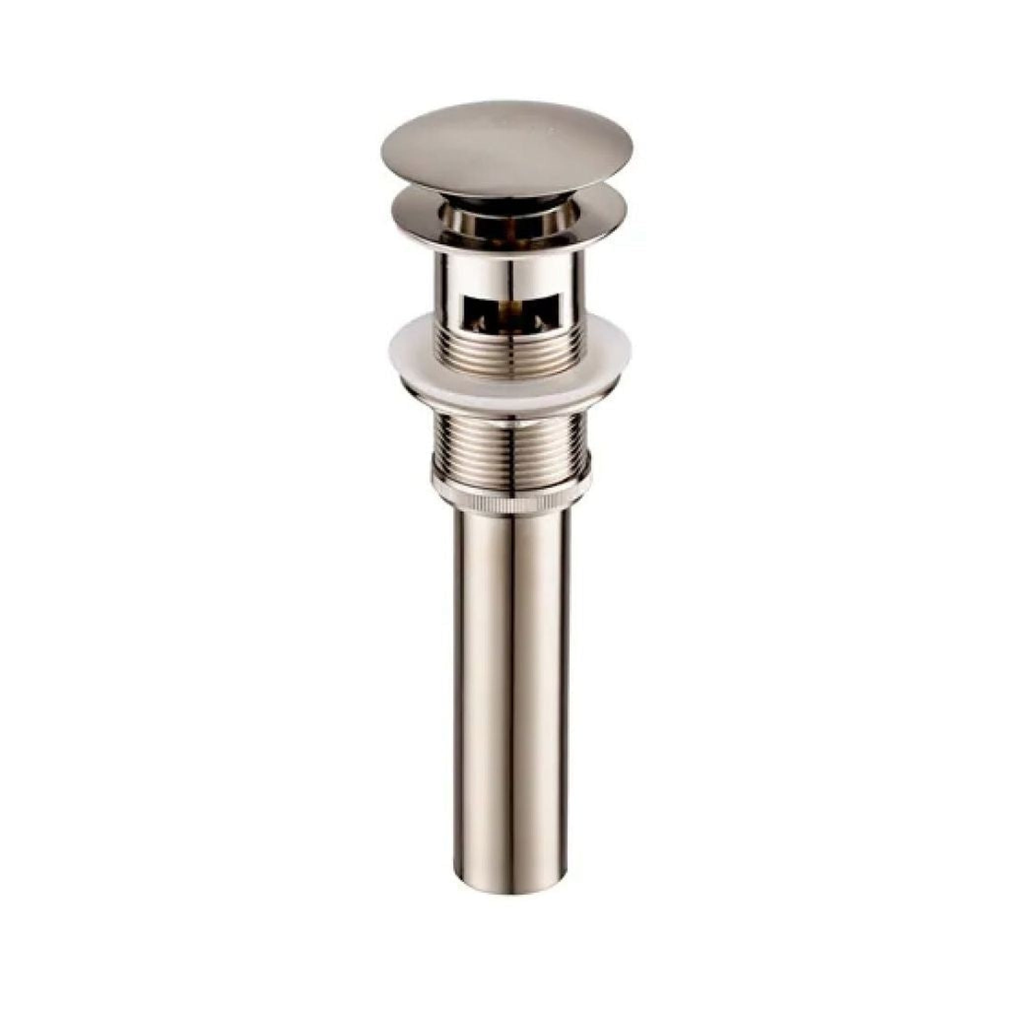 Blossom, Blossom 1.25" Brushed Nickel Brass Pop-Up Sink Drain With Overflow