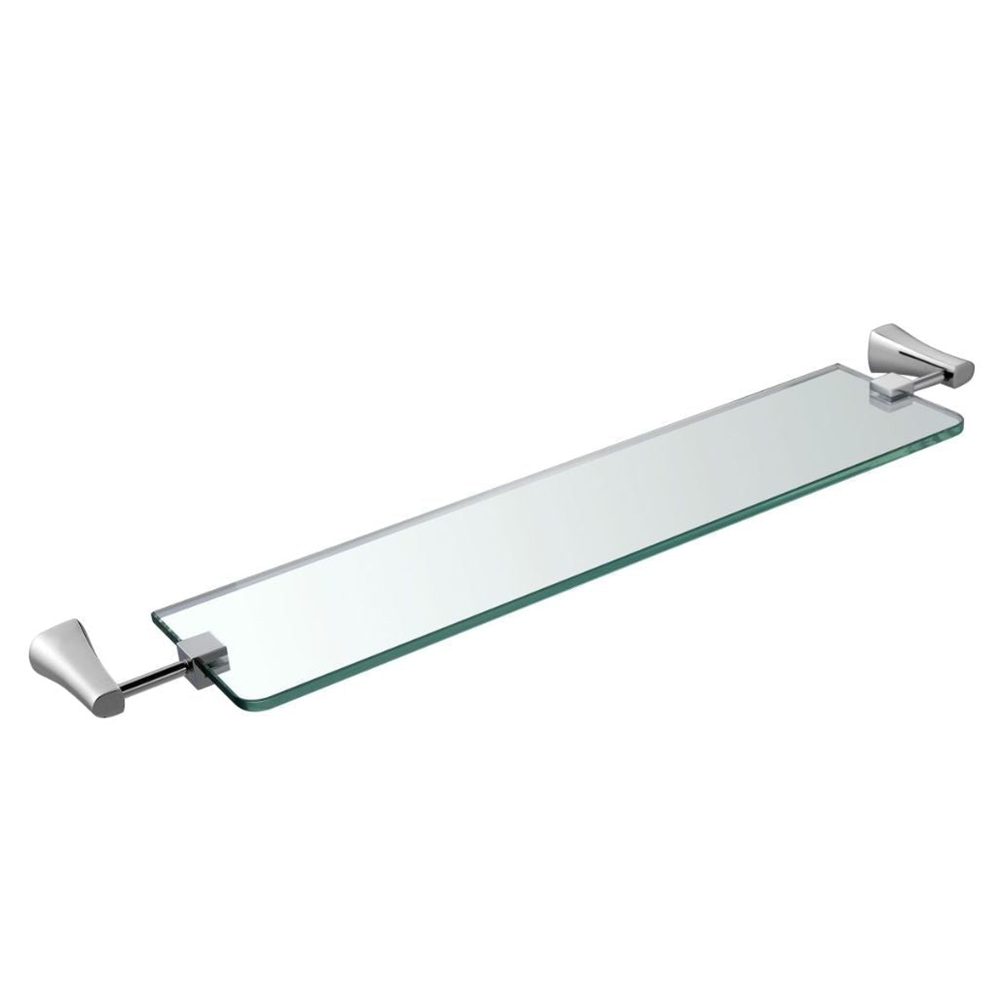 Blossom, Blossom 400 Series 25" x 1 Chrome Brass Glass Shelf