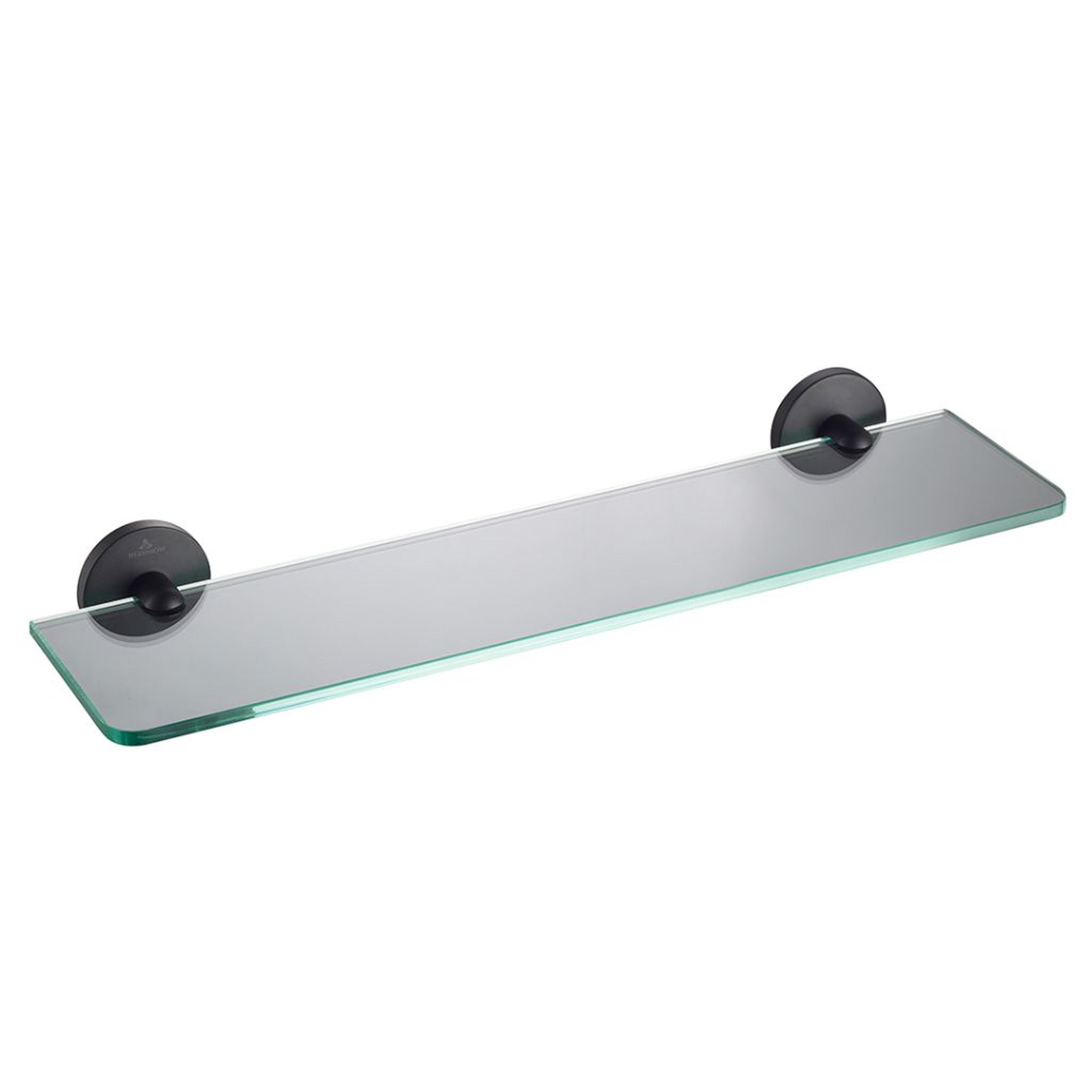 Blossom, Blossom 500 Series 20" x 3" Matte Black Brass Glass Shelf