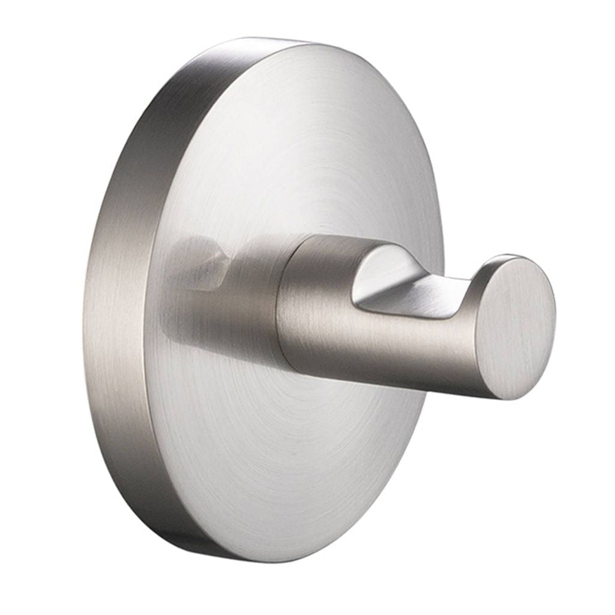 Blossom, Blossom 500 Series 3" x 3" Brushed Nickel Brass Robe Hook With Round Mount Post