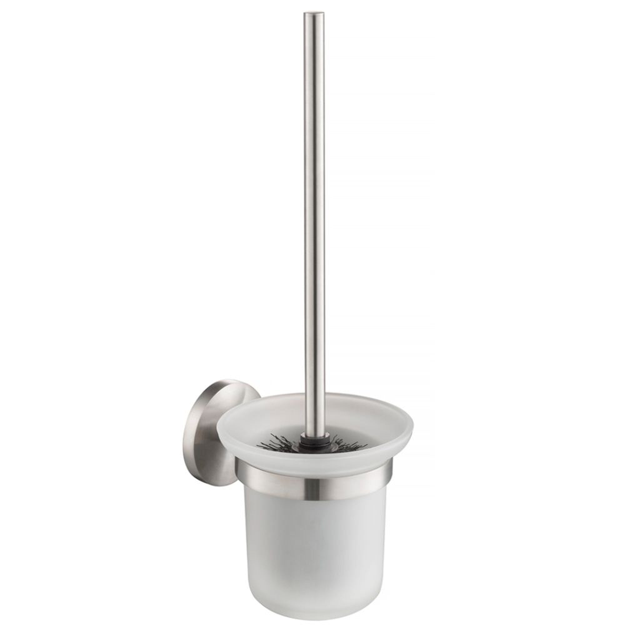 Blossom, Blossom 500 Series 5" x 14" Brushed Nickel Brass Toilet Brush Holder