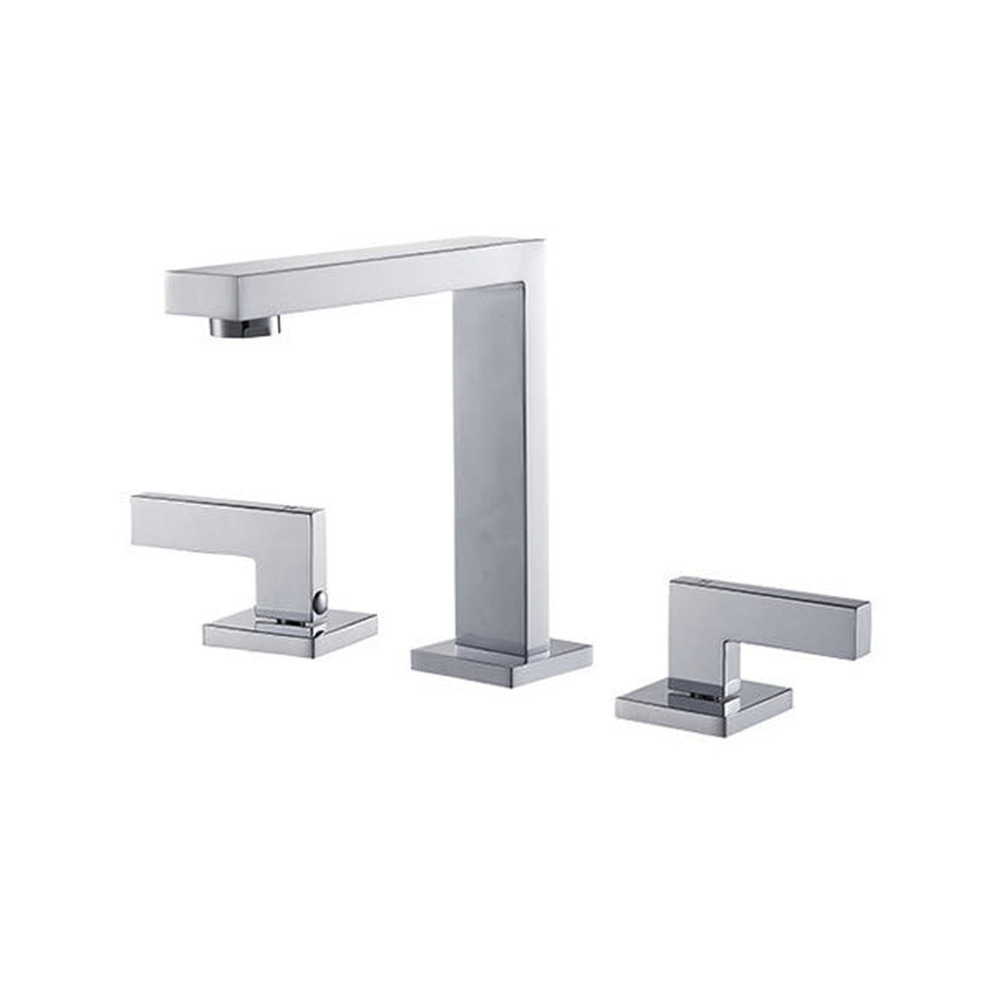 US Bath Store, BNK BFT5201CH Polished Chrome Double Handle Lavatory Faucet With Three-Hole Mounted