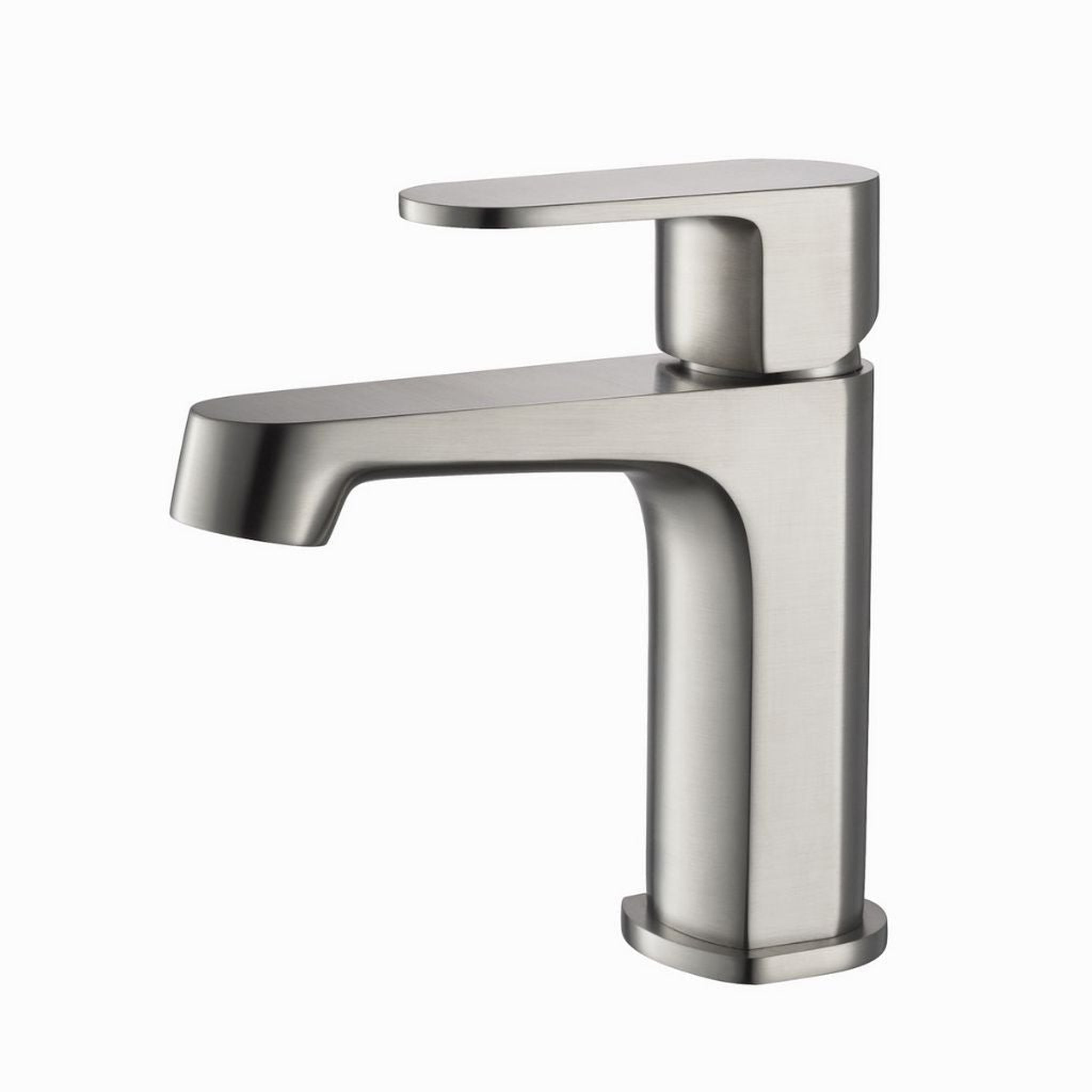 Blossom, Blossom Diamond Series Sancy 5" x 6" Brushed Nickel Lever Handle Bathroom Sink Single Hole Faucet