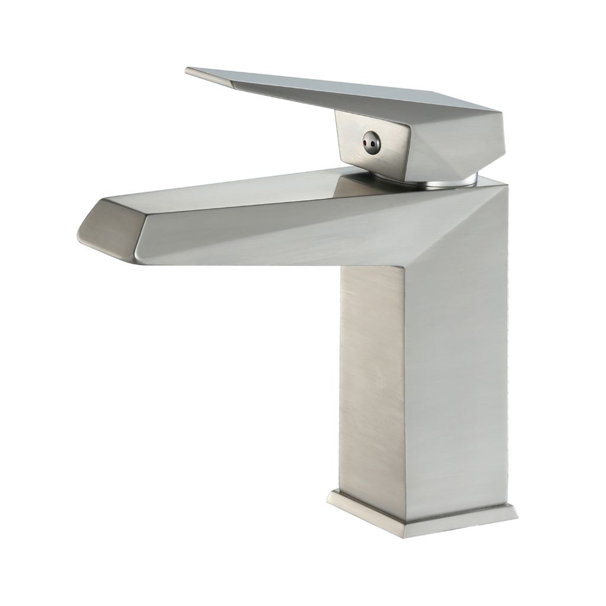 Blossom, Blossom F01 101 5" x 7" Brushed Nickel Lever Handle Bathroom Sink Single Hole Faucet