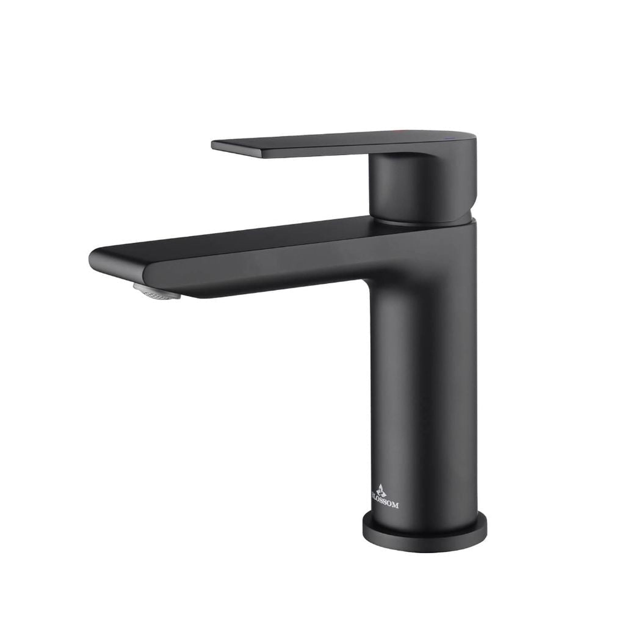 Blossom, Blossom F01 102 5" x 6" Matte Black Lever Handle Bathroom Sink Single Hole Faucet