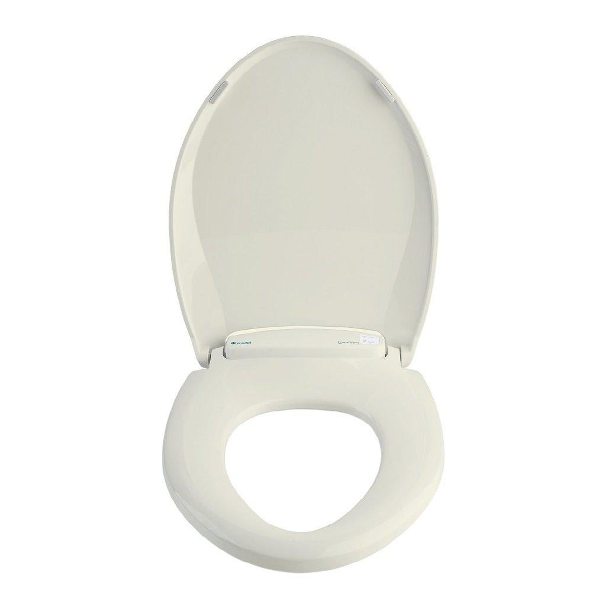 Brondell, Brondell LumaWarm 18.5" Biscuit Round Electric Heated Nightlight Luxury Toilet Seat