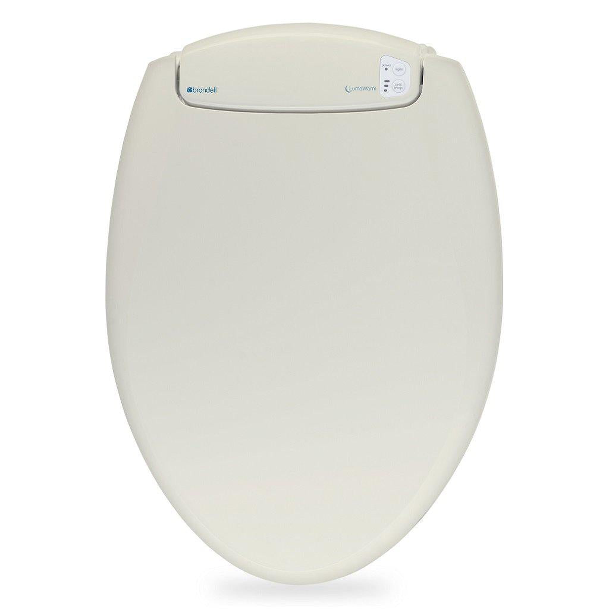 Brondell, Brondell LumaWarm 20" Biscuit Elongated Electric Heated Nightlight Luxury Toilet Seat