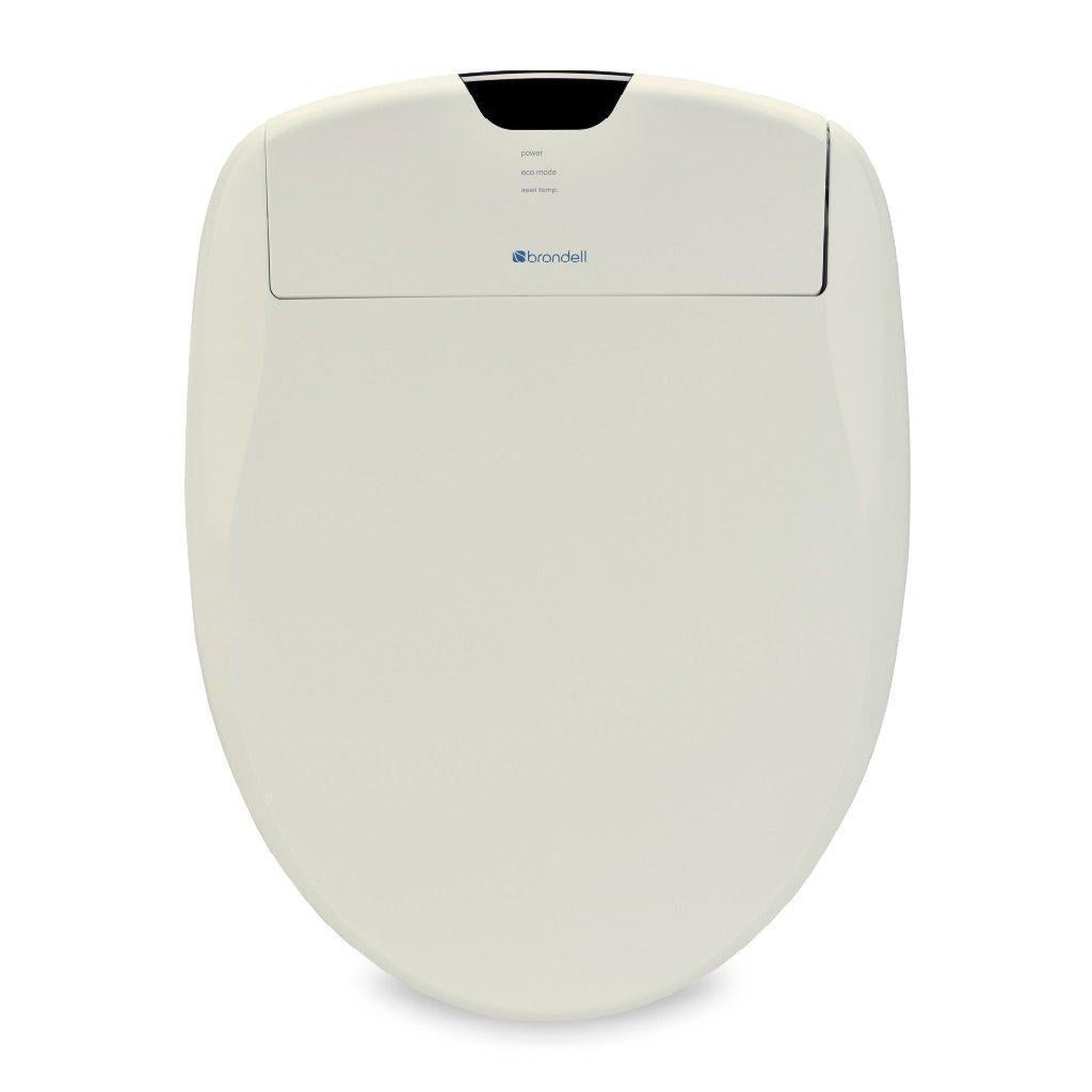 Brondell, Brondell Swash 1400 19.55" Biscuit Round Electric Luxury Bidet Toilet Seat With Wireless Remote Control