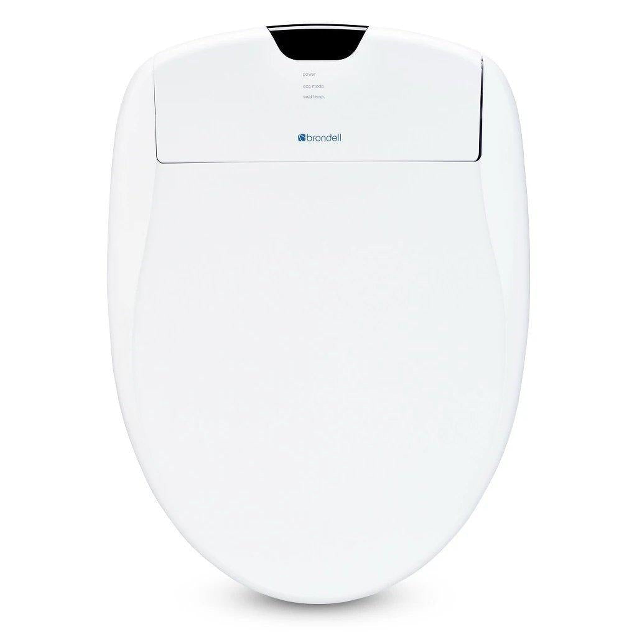 Brondell, Brondell Swash 1400 20.43" White Elongated Electric Luxury Bidet Toilet Seat With Wireless Remote Control