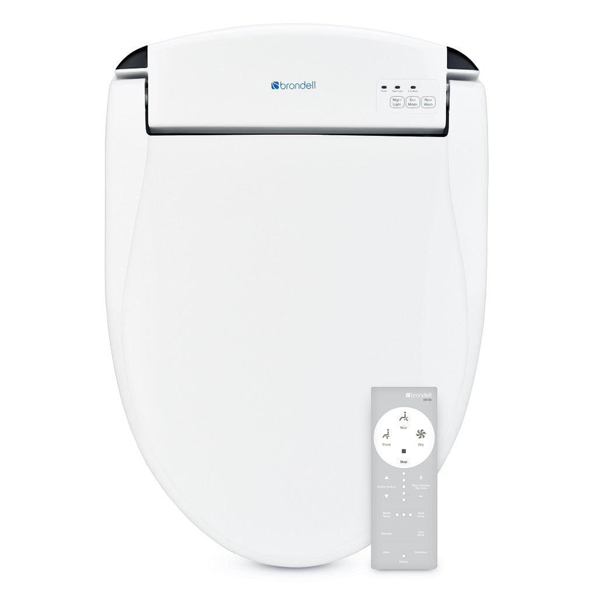 Brondell, Brondell Swash DS725 20.87" White Elongated Electric Advanced Bidet Toilet Seat With Wireless Remote Control