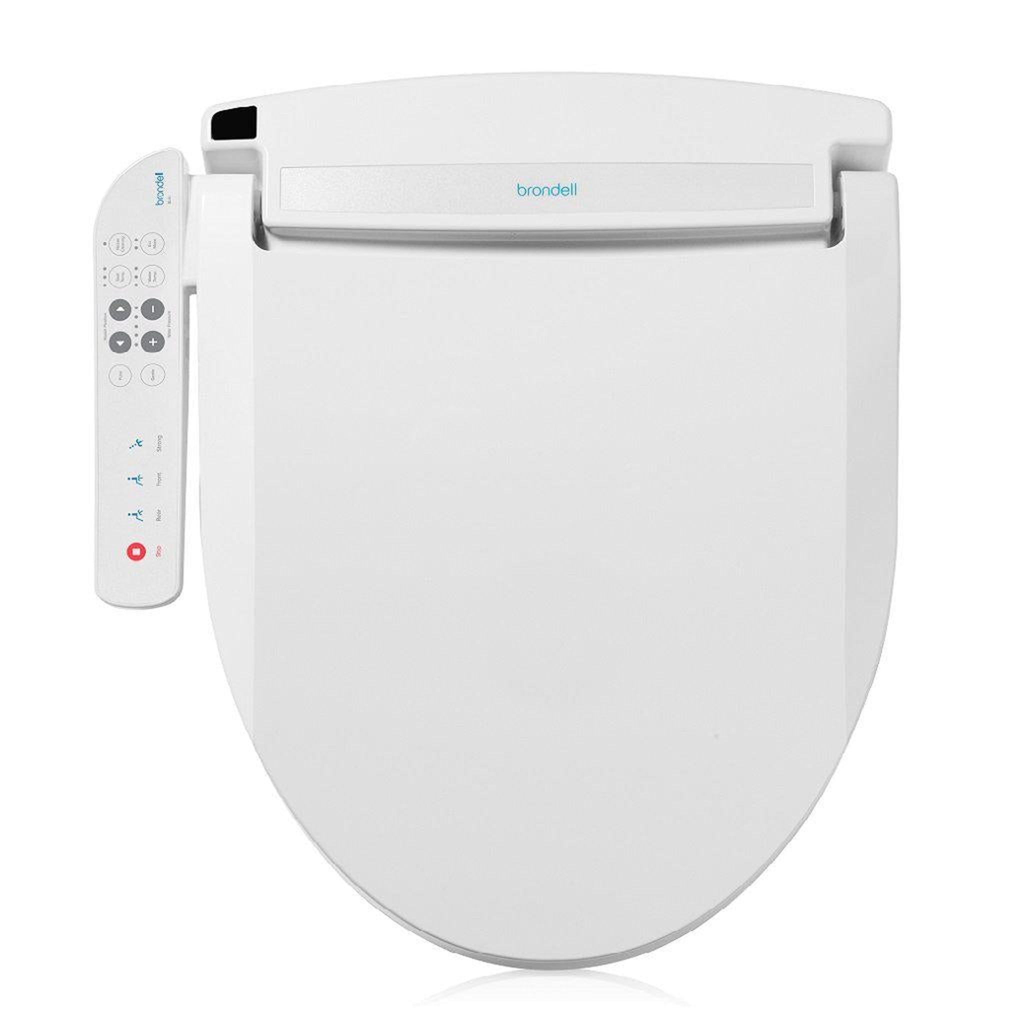 Brondell, Brondell Swash Select BL67 19.5" White Round Electric Advanced Bidet Toilet Seat With Side Control Panel