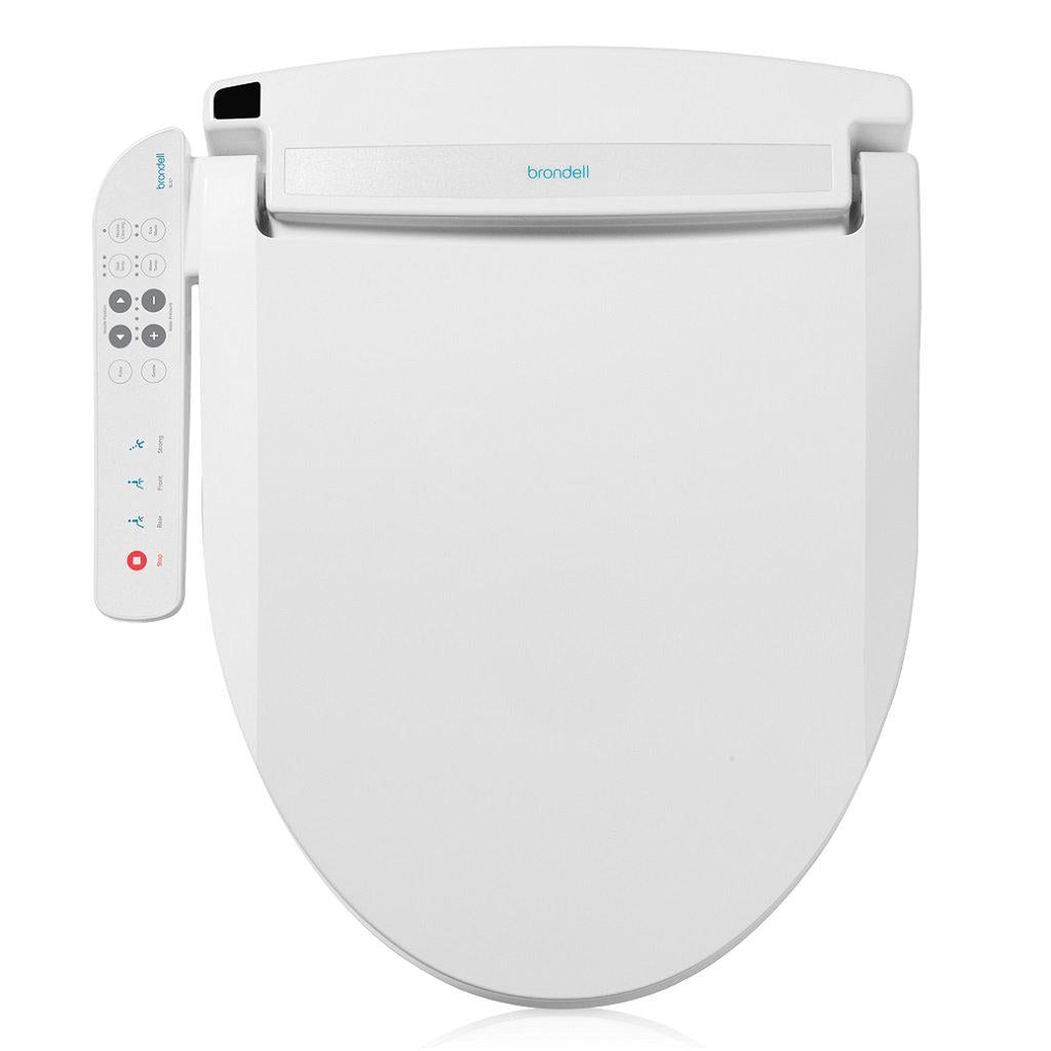 Brondell, Brondell Swash Select BL67 20.7" White Elongated Electric Advanced Bidet Toilet Seat With Side Control Panel