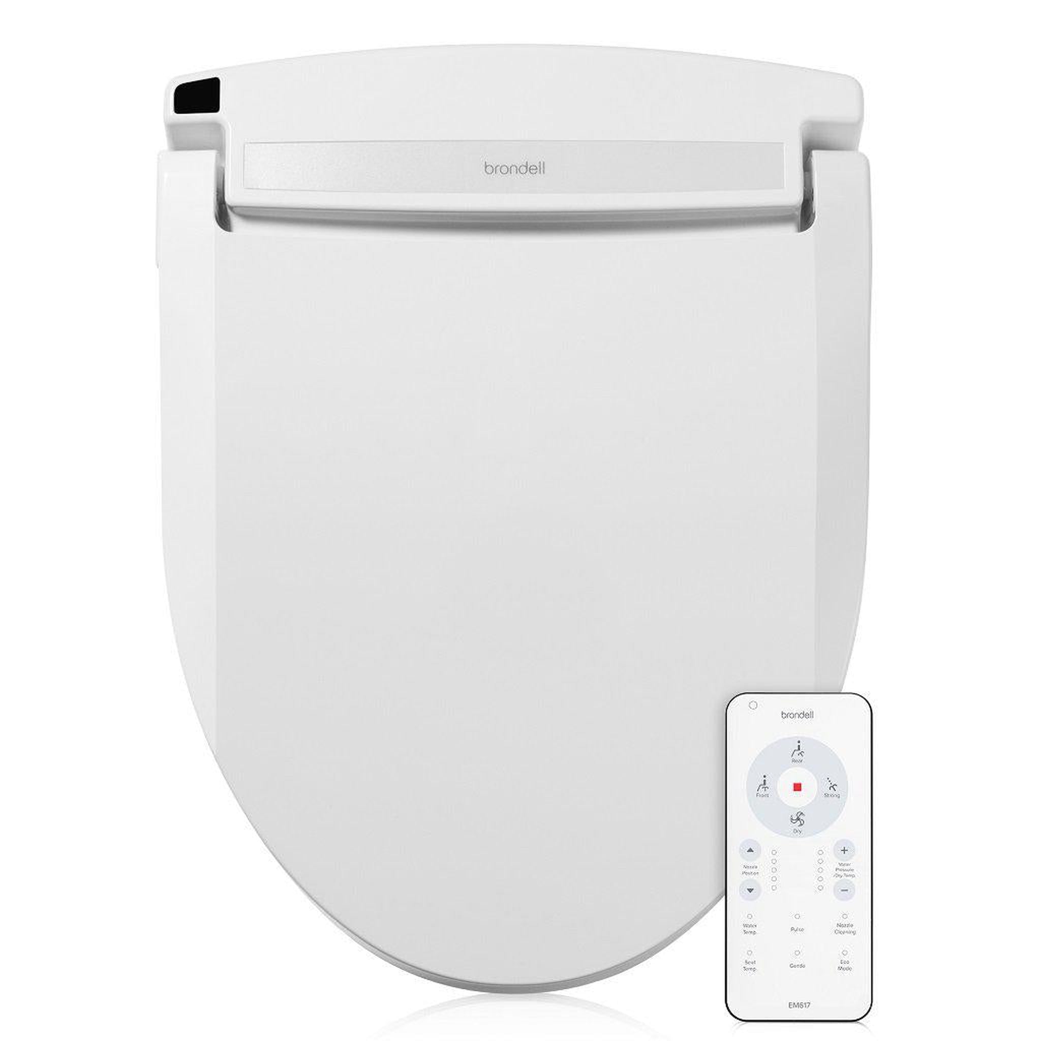 Brondell, Brondell Swash Select EM617 20.7" White Elongated Electric Advanced Bidet Toilet Seat With Wireless Remote Control