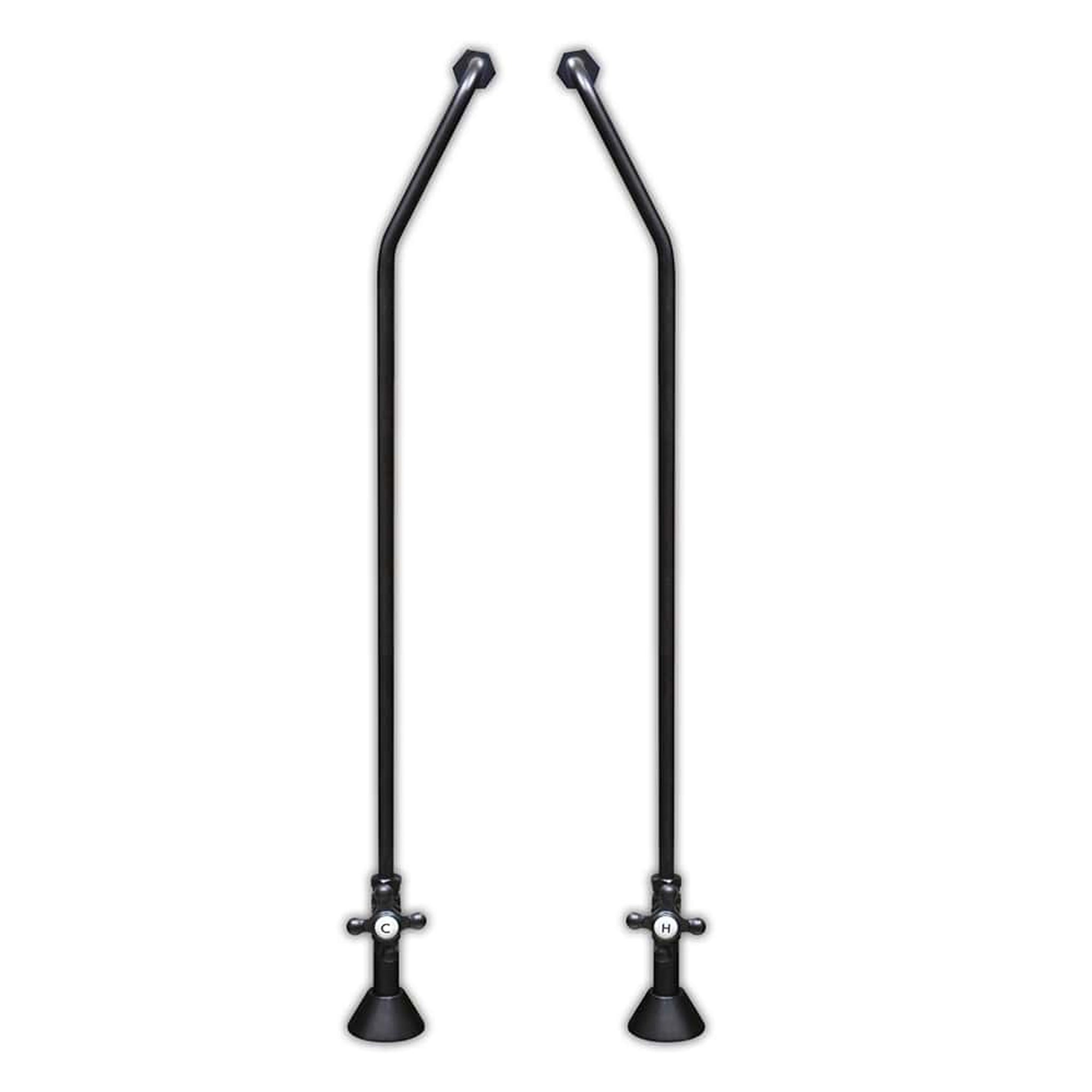 Cambridge Plumbing, Cambridge Plumbing Oil Rubbed Bronze Clawfoot Wall Mount Supply Lines